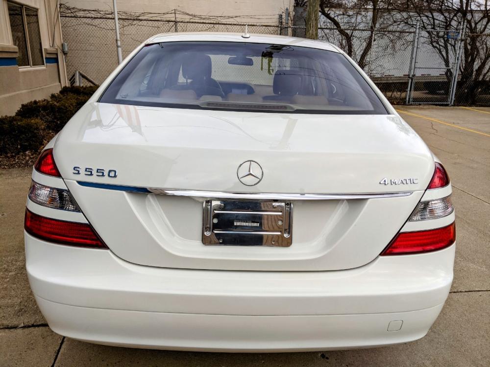 2007 Calcite White /Saddle Tan Leather Mercedes-Benz S-Class S550 4Matic (WDDNG86X27A) with an 5.5L V8 DOHC 32V engine, 7-Speed Automatic Overdrive transmission, located at 603 Amelia Street, Plymouth, MI, 48170, (734) 459-5520, 42.378841, -83.464546 - Photo #12