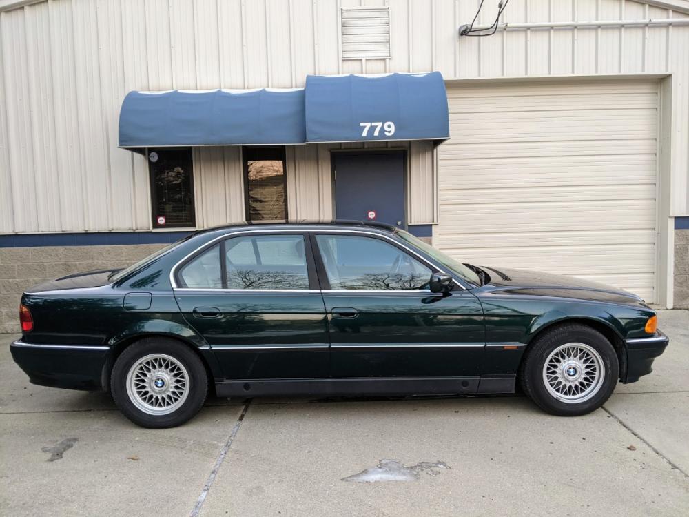 1995 Oxford Green Metallic /Sand Beige Leather BMW 7-Series 740i (WBAGF6323SD) with an 4.0L V8 DOHC 32V engine, 5-Speed Automatic Overdrive transmission, located at 603 Amelia Street, Plymouth, MI, 48170, (734) 459-5520, 42.378841, -83.464546 - Photo #11