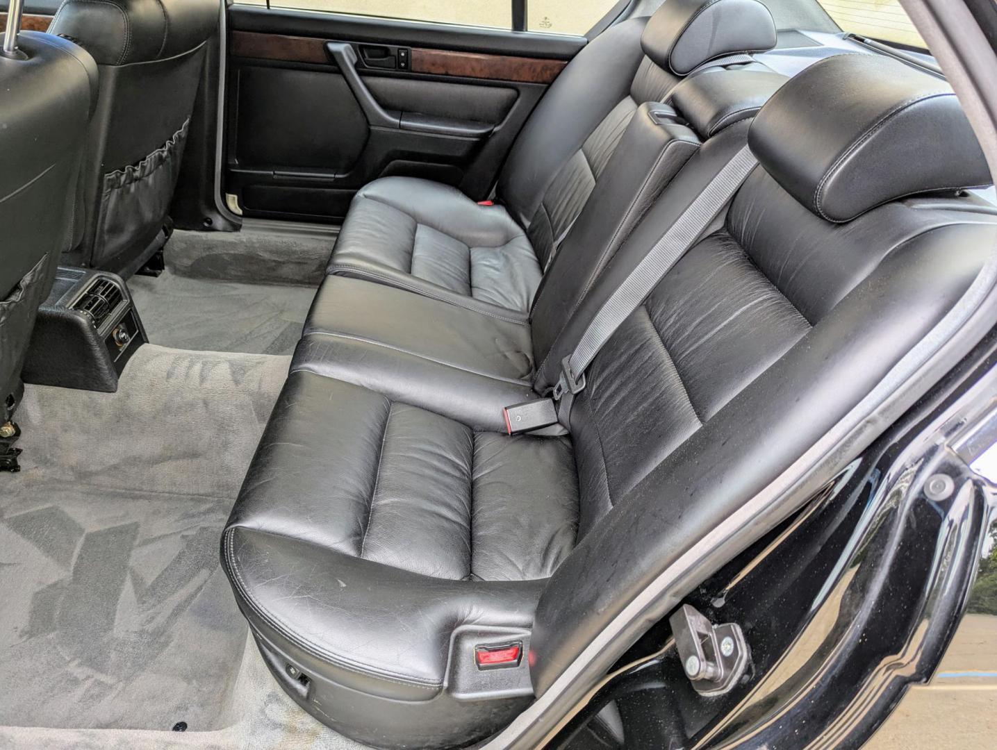 1990 Black /Black Leather BMW 7-Series 735iL (WBAGC4315LD) with an 3.4L L6 SOHC 12V engine, 4-Speed Automatic Overdrive transmission, located at 603 Amelia Street, Plymouth, MI, 48170, (734) 459-5520, 42.378841, -83.464546 - Vehicles shown by appointment - Please call ahead - 734-459-5520, text 734-658-4573 or contact us via our web site at: http://www.selectmotors.com for complete Inventory, Photos, Videos and FREE Carfax Reports. 1990 BMW 735iL, Black with black leather interior, 59K miles. Last owner purchased in - Photo#7