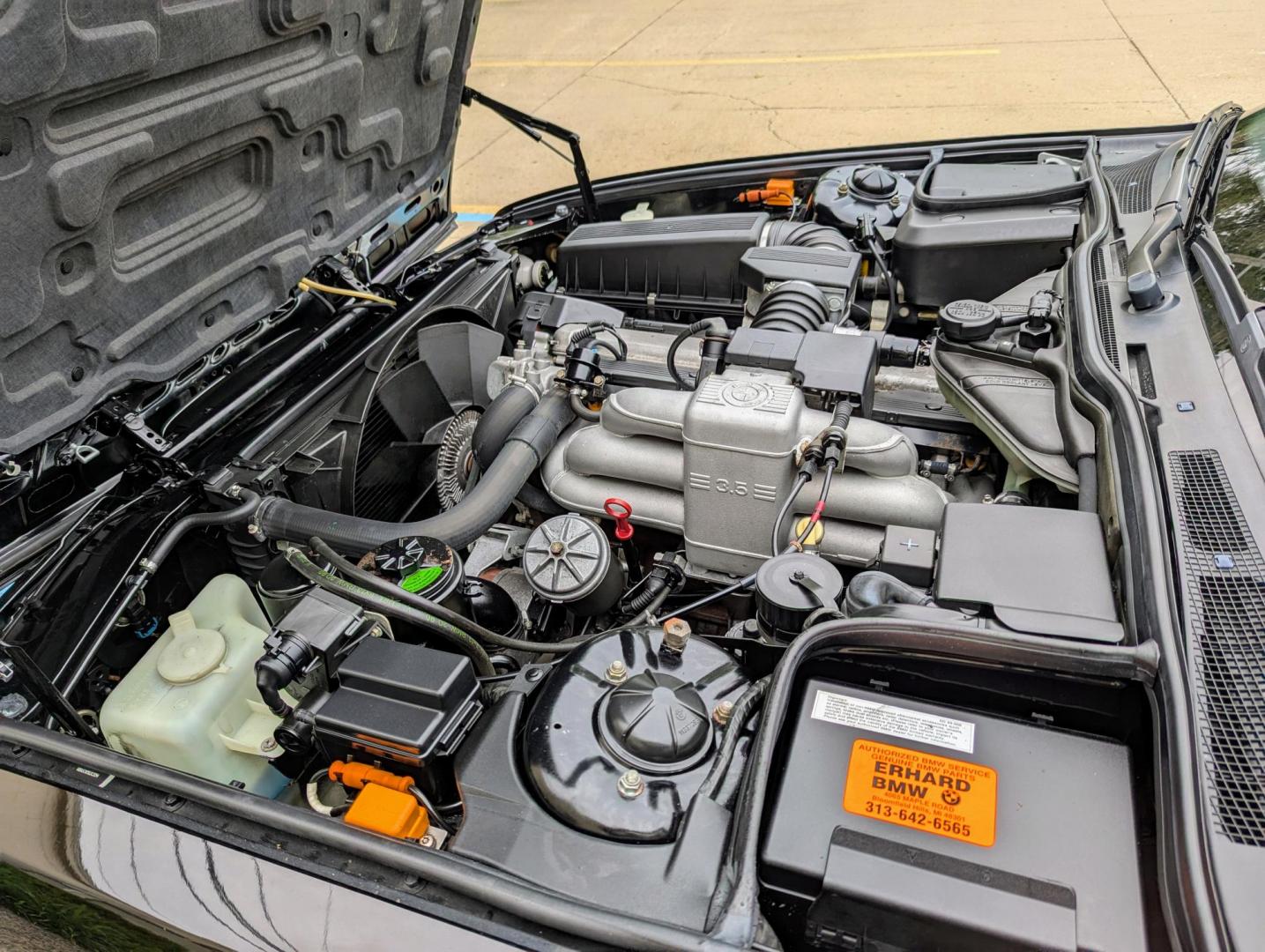 1990 Black /Black Leather BMW 7-Series 735iL (WBAGC4315LD) with an 3.4L L6 SOHC 12V engine, 4-Speed Automatic Overdrive transmission, located at 603 Amelia Street, Plymouth, MI, 48170, (734) 459-5520, 42.378841, -83.464546 - Vehicles shown by appointment - Please call ahead - 734-459-5520, text 734-658-4573 or contact us via our web site at: http://www.selectmotors.com for complete Inventory, Photos, Videos and FREE Carfax Reports. 1990 BMW 735iL, Black with black leather interior, 59K miles. Last owner purchased in - Photo#19