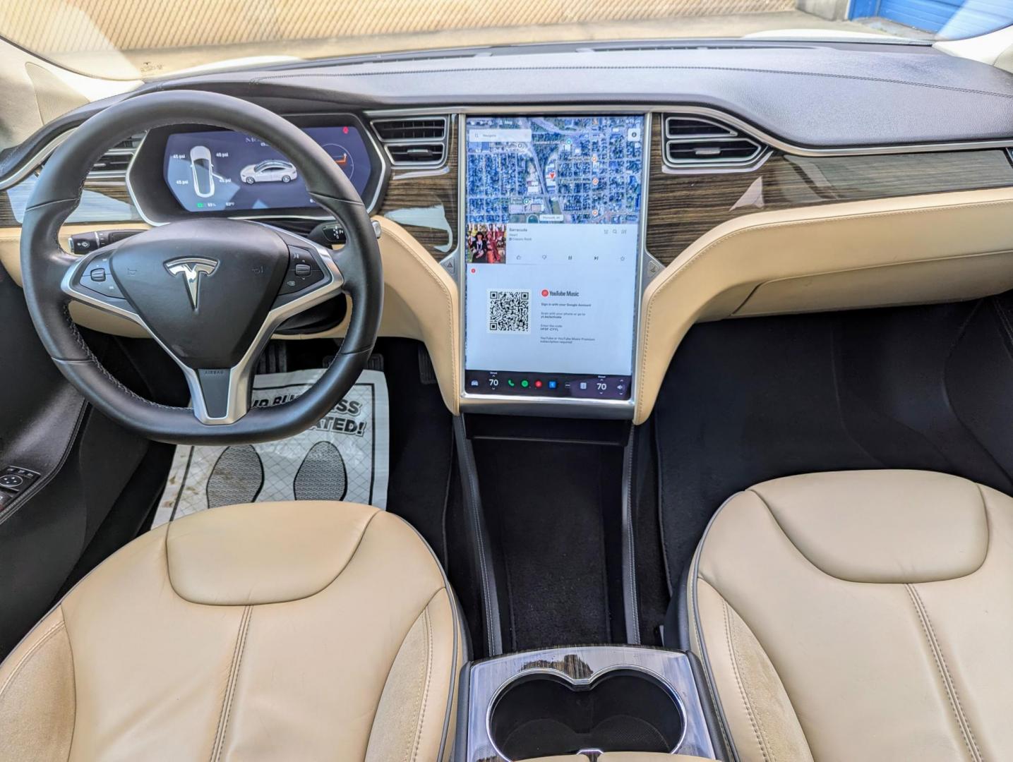 2014 White /Tan Nappa Leather Tesla Model S Base (5YJSA1H1XEF) with an ELECTRIC engine, 1-Speed Automatic transmission, located at 603 Amelia Street, Plymouth, MI, 48170, (734) 459-5520, 42.378841, -83.464546 - Vehicles shown by appointment - Please call ahead - 734-459-5520, text 734-658-4573 or contact us via our web site at: http://www.selectmotors.com for complete Inventory, Photos, Videos and FREE Carfax Reports. 2014 Tesla Model S 85, FREE Unlimited Supercharging. White with Tan Nappa leather seat - Photo#9