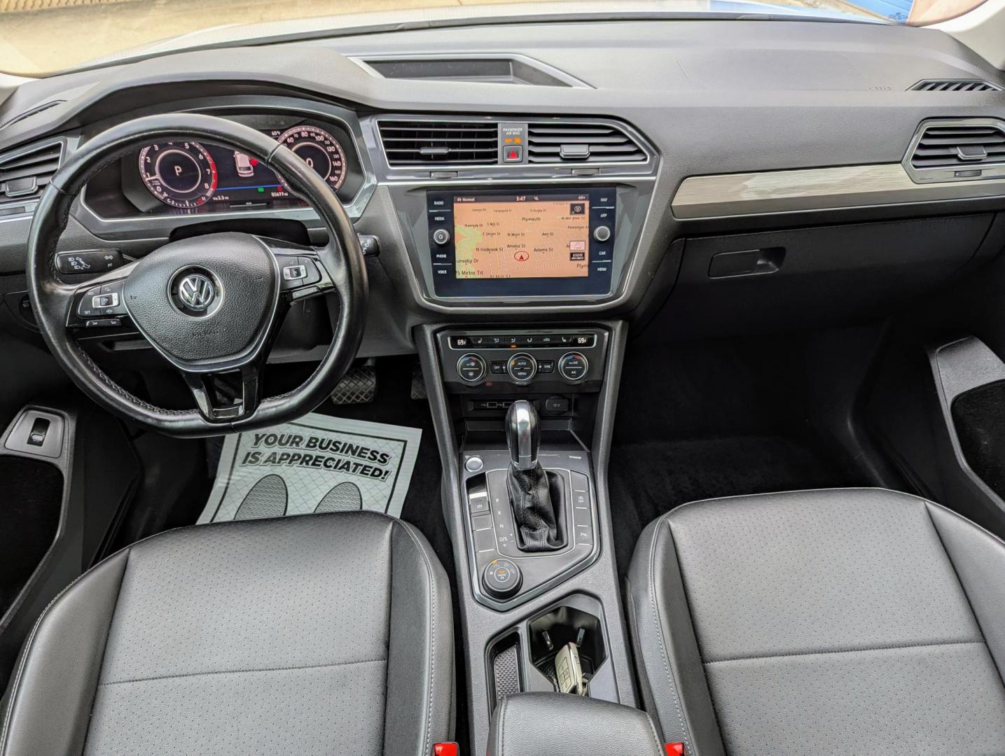 2019 White /Black Volkswagen Tiguan SE 4Motion AWD (3VV2B7AX6KM) with an 2.0L L4 DOHC 16V TURBO engine, 8A transmission, located at 603 Amelia Street, Plymouth, MI, 48170, (734) 459-5520, 42.378841, -83.464546 - Vehicles shown by appointment - Please call ahead - 734-459-5520, text 734-658-4573 or contact us via our web site at: http://www.selectmotors.com for complete Inventory, Photos, Videos and FREE Carfax Reports. 2019 VW Tiguan SEL, White Pearl Metallic with black interior, 85K miles, All Wheel Dri - Photo#10