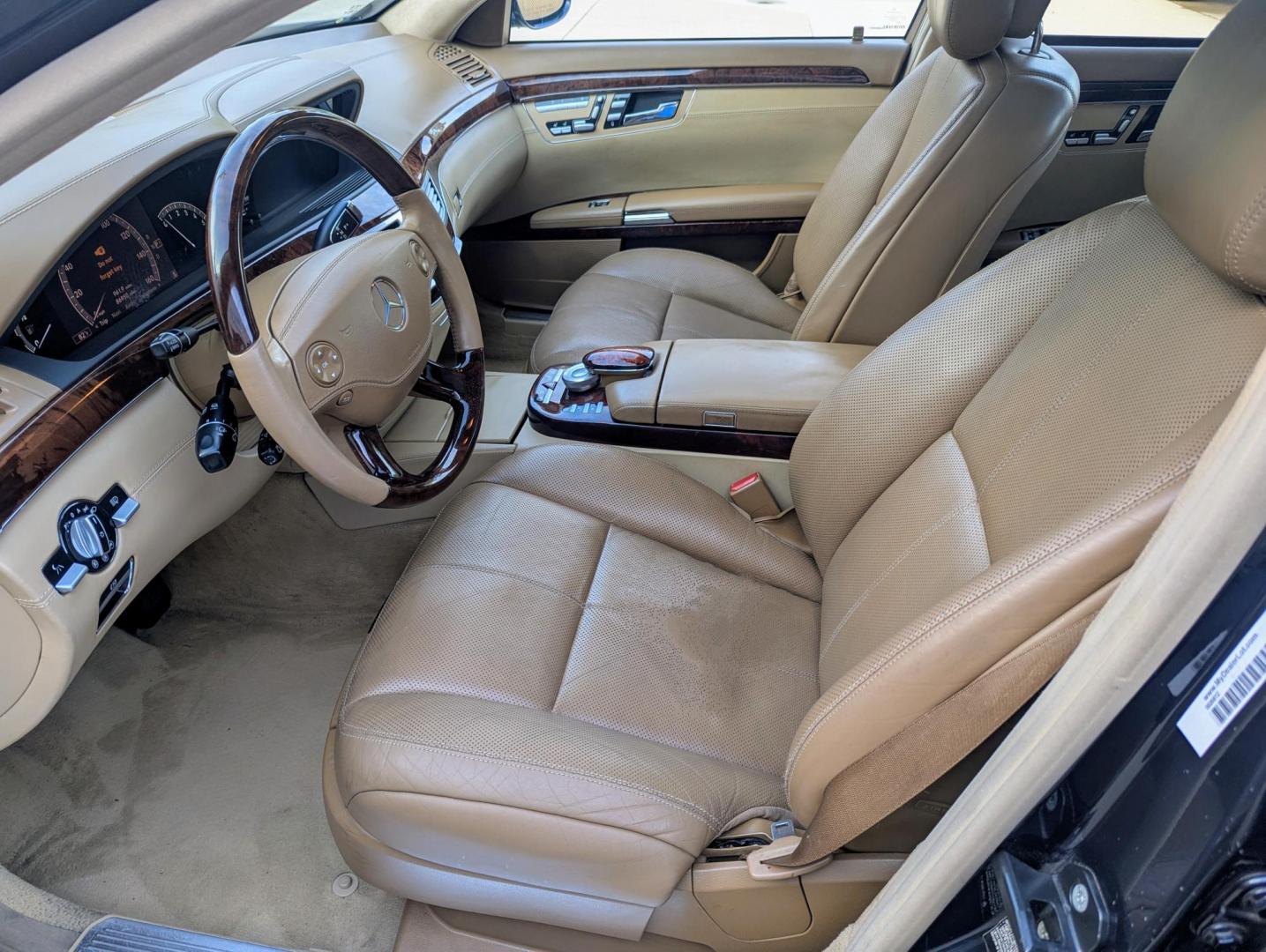 2007 Black Opal Metallic /Brown Leather Mercedes-Benz S-Class S600 (WDDNG76X37A) with an 5.5L V12 SOHC 36V TURBO engine, 5-Speed Automatic Overdrive transmission, located at 603 Amelia Street, Plymouth, MI, 48170, (734) 459-5520, 42.378841, -83.464546 - Vehicles shown by appointment - Please call ahead - 734-459-5520, text 734-658-4573 or contact us via our web site at: http://www.selectmotors.com for complete Inventory, Photos, Videos and FREE Carfax Reports. 2007 Mercedes S600, Black Opal Metallic, Light Brown Exclusive leather interior, 86K m - Photo#7