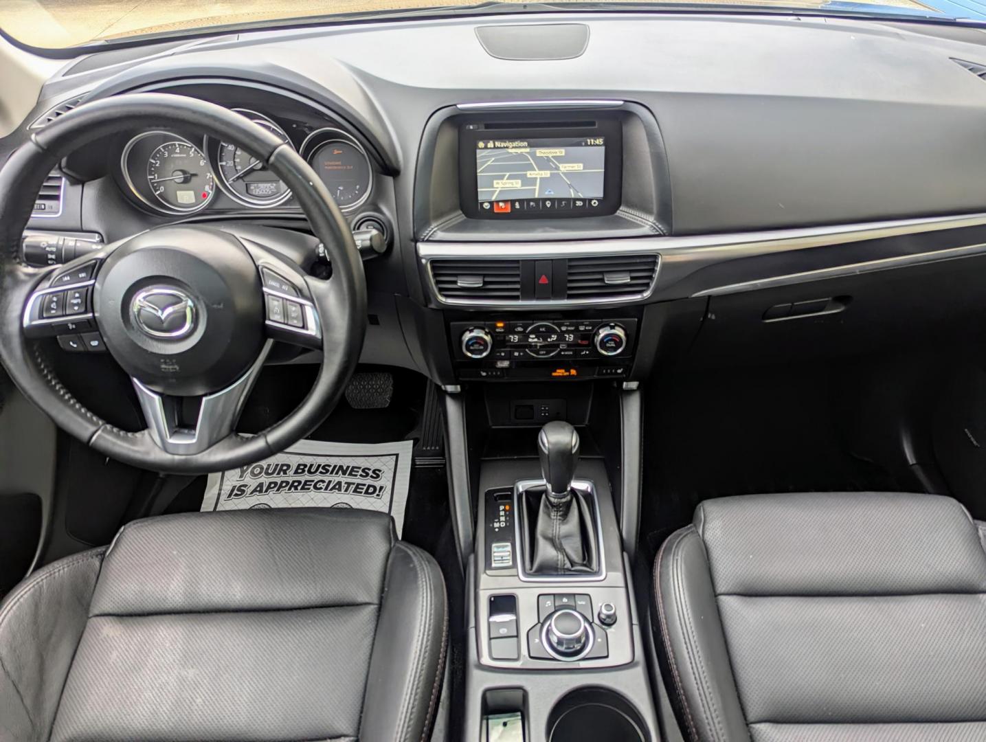 2016 Meteor Gray Mica /Black Leather Mazda CX-5 Grand Touring AWD (JM3KE4DY5G0) with an 2.5L L4 DOHC 16V engine, 6-Speed Automatic transmission, located at 603 Amelia Street, Plymouth, MI, 48170, (734) 459-5520, 42.378841, -83.464546 - Vehicles shown by appointment - Please call ahead - 734-459-5520, text 734-658-4573 or contact us via our web site at: http://www.selectmotors.com for complete Inventory, Photos, Videos and FREE Carfax Reports. 2016 Mazda CX5 Grand Touring, Meteor Gray Mica, Black leather interior, 134K one owner - Photo#8
