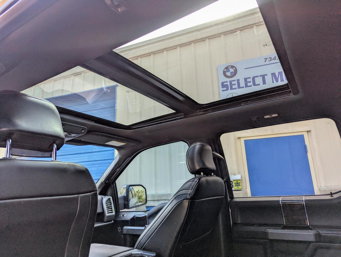 2015 Silver Metallic /Black Leather Ford F-150 Platinum SuperCrew 6.5-ft. Bed 4WD (1FTEW1EG7FF) with an 3.5L V6 TURBO engine, 6-Speed Automatic transmission, located at 603 Amelia Street, Plymouth, MI, 48170, (734) 459-5520, 42.378841, -83.464546 - Vehicles shown by appointment - Please call ahead - 734-459-5520, text 734-658-4573 or contact us via our web site at: http://www.selectmotors.com for complete Inventory, Photos, Videos and FREE Carfax Reports. 2015 Ford F150 4 x 4 Super Crew Platinum, Ignot Silver Metallic with Black leather inter - Photo#5