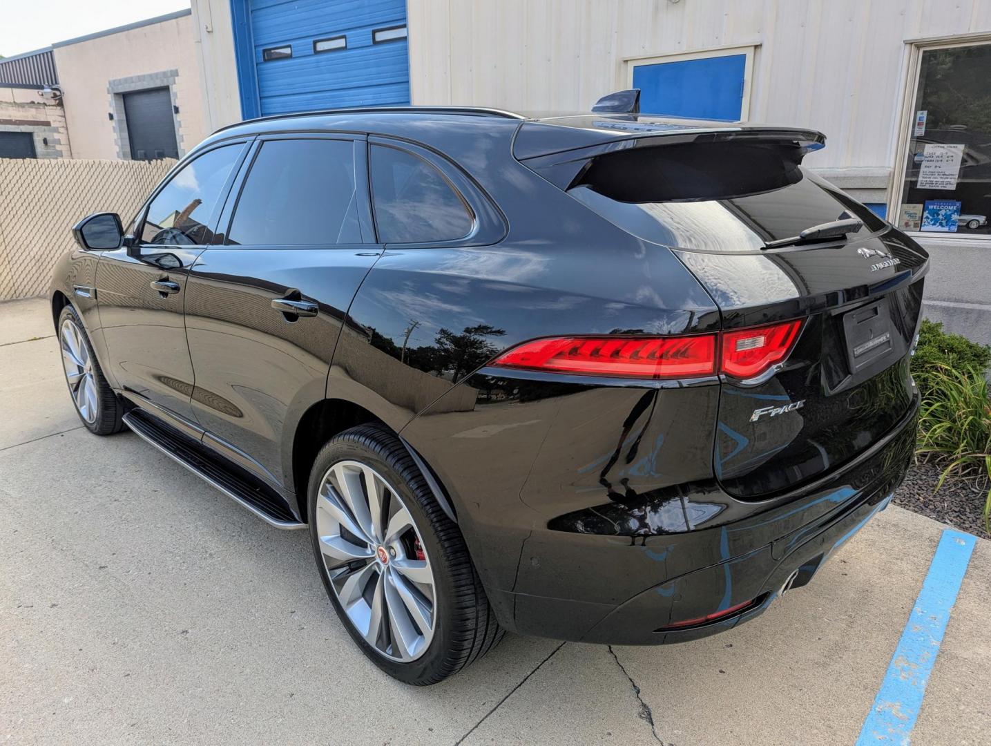 2018 Black /Ebony Jaguar F-Pace S (SADCM2FV3JA) with an 3.0L V6 DOHC 24V SUPERCHARGED engine, 8A transmission, located at 603 Amelia Street, Plymouth, MI, 48170, (734) 459-5520, 42.378841, -83.464546 - Vehicles shown by appointment - Please call ahead - 734-459-5520, text 734-658-4573 or contact us via our web site at: http://www.selectmotors.com for complete Inventory, Photos, Videos and FREE Carfax Reports. 2018 Jaguar F-Pace "S", Santorini Black Metallic with Ebony interior, One Owner, 72K - Photo#3