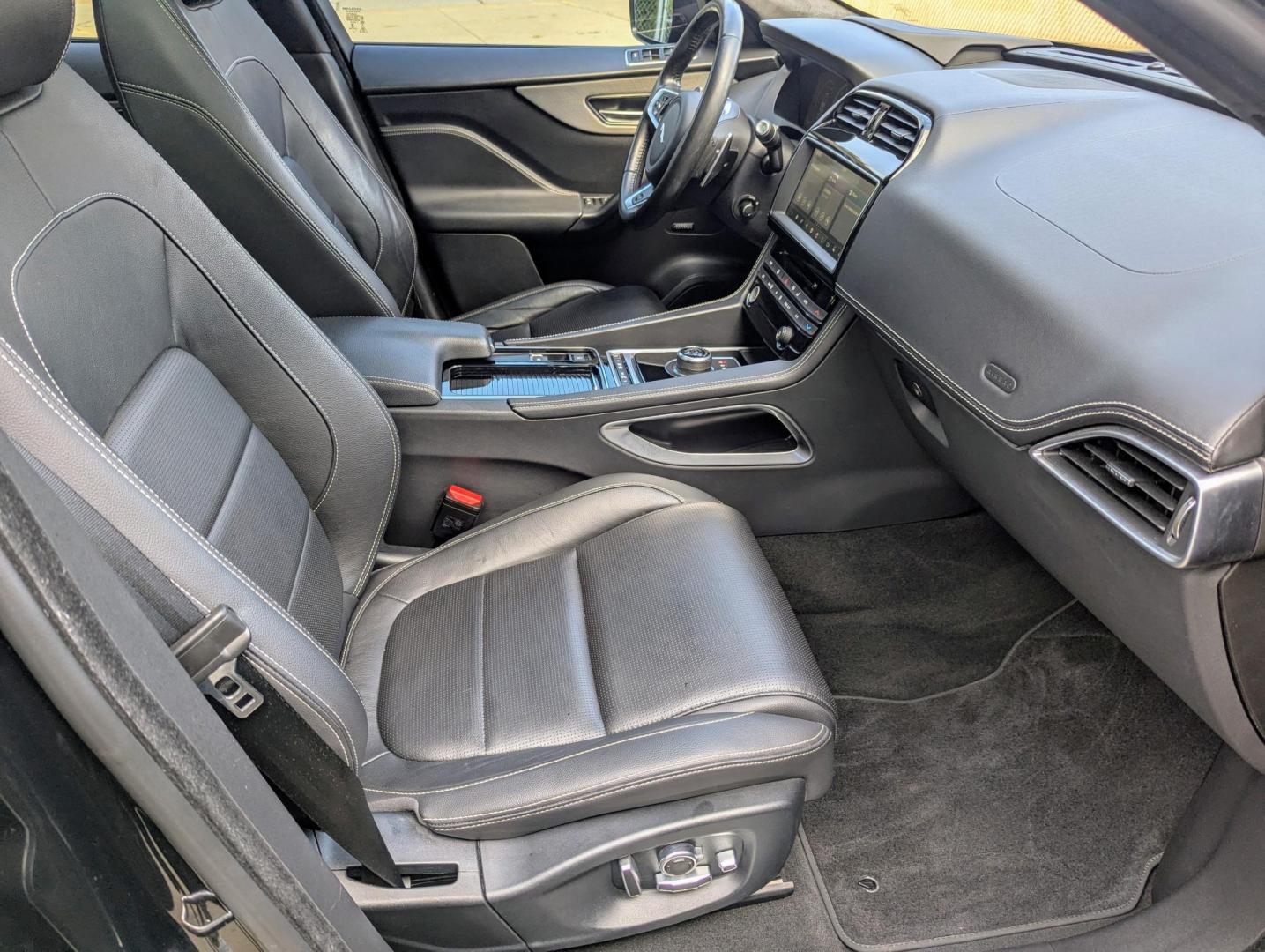 2018 Black /Ebony Jaguar F-Pace S (SADCM2FV3JA) with an 3.0L V6 DOHC 24V SUPERCHARGED engine, 8A transmission, located at 603 Amelia Street, Plymouth, MI, 48170, (734) 459-5520, 42.378841, -83.464546 - Vehicles shown by appointment - Please call ahead - 734-459-5520, text 734-658-4573 or contact us via our web site at: http://www.selectmotors.com for complete Inventory, Photos, Videos and FREE Carfax Reports. 2018 Jaguar F-Pace "S", Santorini Black Metallic with Ebony interior, One Owner, 72K - Photo#8