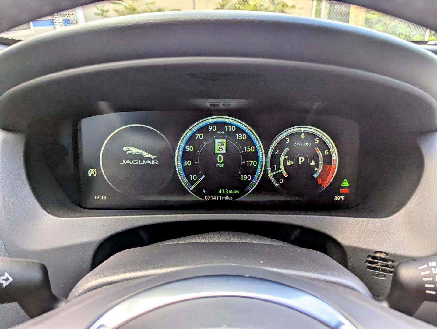 2018 Black /Ebony Jaguar F-Pace S (SADCM2FV3JA) with an 3.0L V6 DOHC 24V SUPERCHARGED engine, 8A transmission, located at 603 Amelia Street, Plymouth, MI, 48170, (734) 459-5520, 42.378841, -83.464546 - Vehicles shown by appointment - Please call ahead - 734-459-5520, text 734-658-4573 or contact us via our web site at: http://www.selectmotors.com for complete Inventory, Photos, Videos and FREE Carfax Reports. 2018 Jaguar F-Pace "S", Santorini Black Metallic with Ebony interior, One Owner, 72K - Photo#12