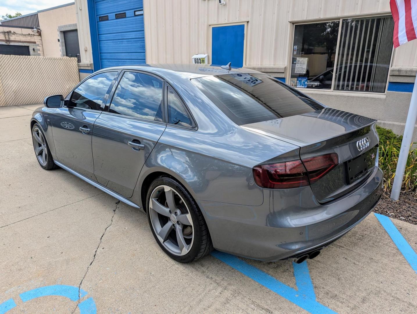 2014 Monsoon Gray Metallic /Black Leather Audi A4 2.0T Sedan quattro Tiptronic (WAUFFAFL1EN) with an 2.0L L4 DOHC 16V TURBO engine, 6-Speed Automatic transmission, located at 603 Amelia Street, Plymouth, MI, 48170, (734) 459-5520, 42.378841, -83.464546 - We will be closed September 11 through the 15th. Reopening on Tuesday, September 16th. We will respond to messages. Vehicles shown by appointment - Please call ahead - 734-459-5520, text 734-658-4573 or contact us via our web site at: http://www.selectmotors.com for complete Inventory, Photos, Vi - Photo#3