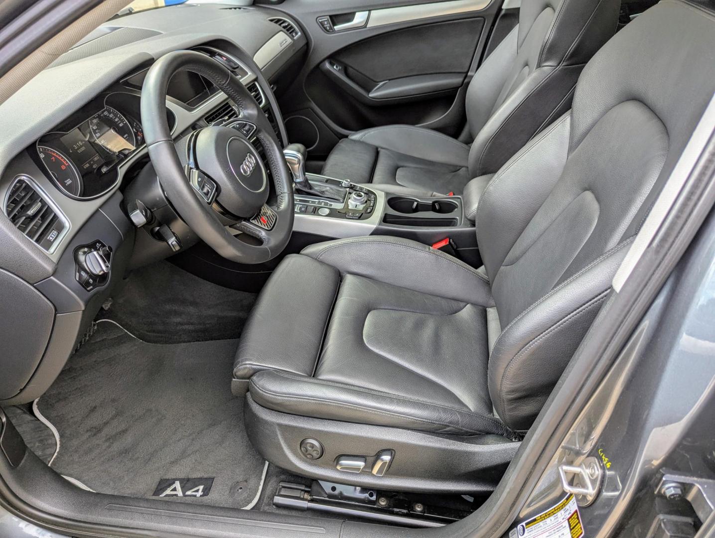 2014 Monsoon Gray Metallic /Black Leather Audi A4 2.0T Sedan quattro Tiptronic (WAUFFAFL1EN) with an 2.0L L4 DOHC 16V TURBO engine, 6-Speed Automatic transmission, located at 603 Amelia Street, Plymouth, MI, 48170, (734) 459-5520, 42.378841, -83.464546 - We will be closed September 11 through the 15th. Reopening on Tuesday, September 16th. We will respond to messages. Vehicles shown by appointment - Please call ahead - 734-459-5520, text 734-658-4573 or contact us via our web site at: http://www.selectmotors.com for complete Inventory, Photos, Vi - Photo#4