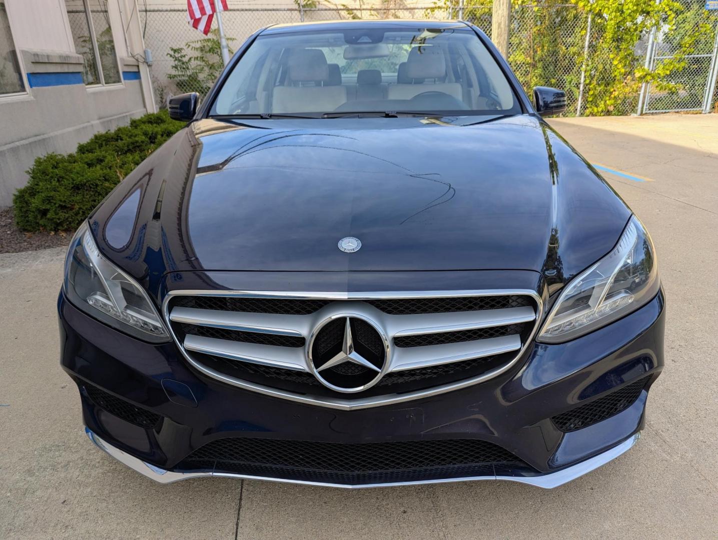 2014 Lunar Blue Metallic /Almond Mercedes-Benz E-Class E350 4MATIC Sedan (WDDHF8JB8EA) with an 3.5L V6 DOHC 24V engine, 7-Speed Automatic transmission, located at 603 Amelia Street, Plymouth, MI, 48170, (734) 459-5520, 42.378841, -83.464546 - Vehicles shown by appointment - Please call ahead - 734-459-5520, text 734-658-4573 or contact us via our web site at: http://www.selectmotors.com for complete Inventory, Photos, Videos and FREE Carfax Reports. 2014 Mercedes E350 Sport 4Matic, Lunar Blue Metallic with Almond interior, 123K miles, - Photo#1