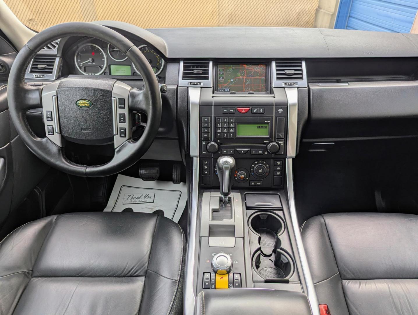 2009 Black /Black Leather Land Rover Range Rover Sport HSE (SALSK25499A) with an 4.4L V8 DOHC 32V engine, 6-Speed Automatic Overdrive transmission, located at 603 Amelia Street, Plymouth, MI, 48170, (734) 459-5520, 42.378841, -83.464546 - Vehicles shown by appointment - Please call ahead - 734-459-5520, text 734-658-4573 or contact us via our web site at: http://www.selectmotors.com for complete Inventory, Photos, Videos and FREE Carfax Reports. 2009 Land Rover Range Rover Sport HSE Luxury, Santorini Black with Black leather inter - Photo#13