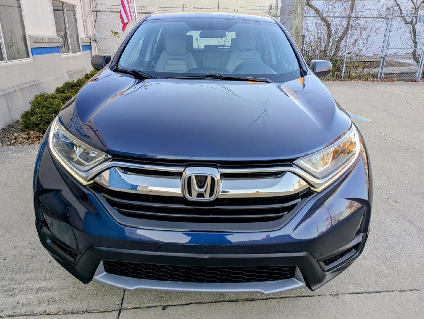 2018 Obsidian Blue Pearl /Grey/Black Honda CR-V LX AWD (2HKRW6H38JH) with an 2.4L L4 DOHC 16V engine, CVT transmission, located at 603 Amelia Street, Plymouth, MI, 48170, (734) 459-5520, 42.378841, -83.464546 - Vehicles shown by appointment - Please call ahead - 734-459-5520, text 734-658-4573 or contact us via our web site at: http://www.selectmotors.com for complete Inventory, Photos, Videos and FREE Carfax Reports. 2018 Honda CR-V LX, Obsidian Blue Pearl with Grey/Black interior, 104K miles, all - Photo#1