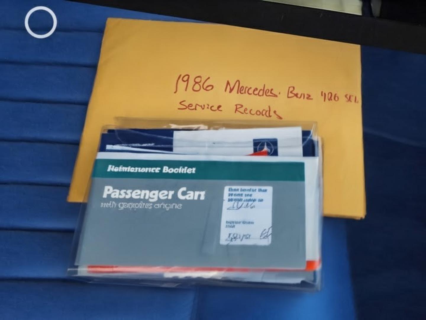 1986 Silver Metallic /Blue Leather Mercedes-Benz 420 SEL (WDBCA35DXGA) with an 4.2L V8 SOHC 16V engine, Automatic transmission, located at 603 Amelia Street, Plymouth, MI, 48170, (734) 459-5520, 42.378841, -83.464546 - Photo#22