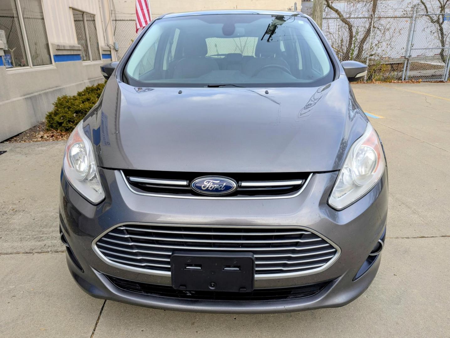 2013 Sterling Grey Metallic /Charcoal Black Leather Ford C-Max SEL (1FADP5BU3DL) with an 2.0L L4 DOHC 16V HYBRID engine, Continuously Variable Transmission transmission, located at 603 Amelia Street, Plymouth, MI, 48170, (734) 459-5520, 42.378841, -83.464546 - Photo#1