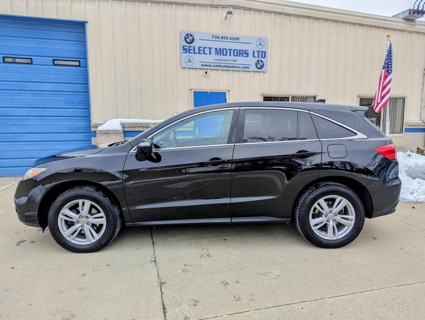 2015 Black /Ebony Leather Acura RDX 6-Spd AT (5J8TB3H39FL) with an 2.3L L4 DOHC 16V engine, 6-Speed Automatic transmission, located at 603 Amelia Street, Plymouth, MI, 48170, (734) 459-5520, 42.378841, -83.464546 - Photo#2