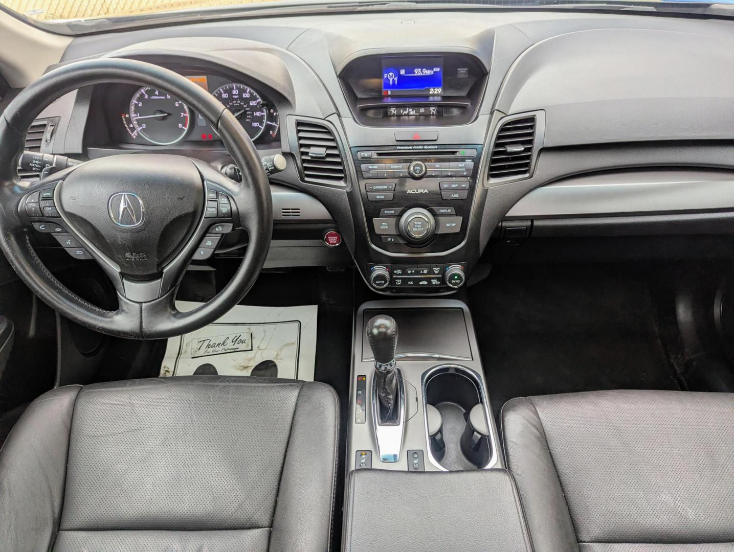 2015 Black /Ebony Leather Acura RDX 6-Spd AT (5J8TB3H39FL) with an 2.3L L4 DOHC 16V engine, 6-Speed Automatic transmission, located at 603 Amelia Street, Plymouth, MI, 48170, (734) 459-5520, 42.378841, -83.464546 - Photo#9