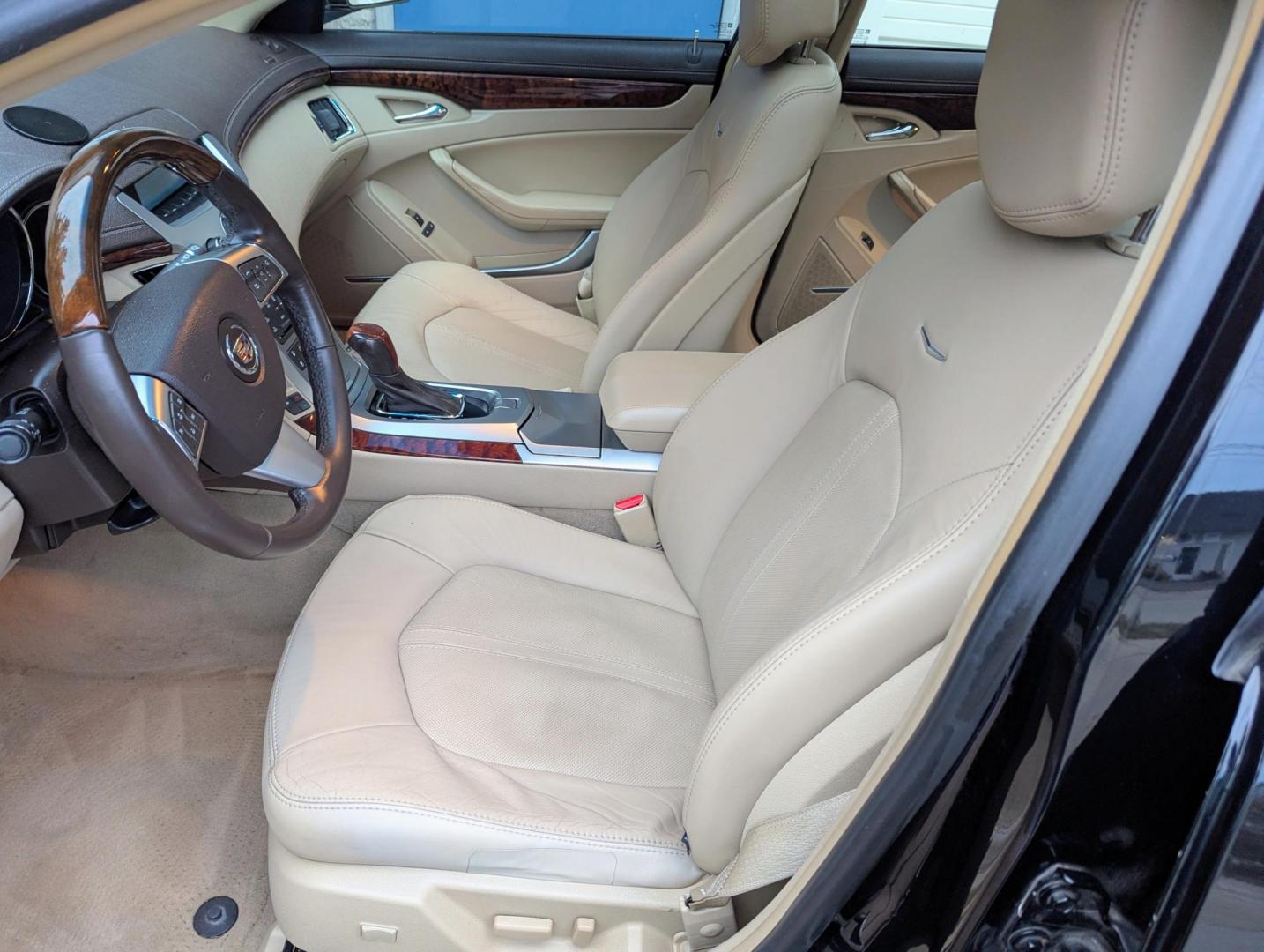 2012 Black /Cashmere leather Cadillac CTS Luxury AWD (1G6DG5E54C0) with an 3.0L V6 DOHC 24V FFV engine, 6-Speed Automatic transmission, located at 603 Amelia Street, Plymouth, MI, 48170, (734) 459-5520, 42.378841, -83.464546 - Vehicles shown by appointment - Please call ahead - 734-459-5520, text 734-658-4573 or contact us via our web site at: http://www.selectmotors.com for complete Inventory, Photos, Videos and FREE Carfax Reports. 2012 Cadillac CTS 3.0L Luxury, Black with Cashmere leather interior, 140K miles, all w - Photo#3