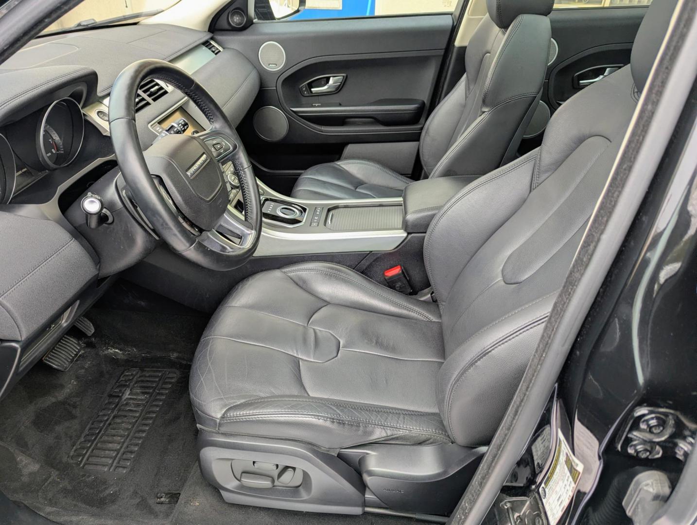 2013 Black /Ebony Leather Land Rover Range Rover Evoque Pure Premium 5-Door (SALVR2BG9DH) with an 2.0L L4 DOHC 24V TURBO engine, 6-Speed Automatic transmission, located at 603 Amelia Street, Plymouth, MI, 48170, (734) 459-5520, 42.378841, -83.464546 - Vehicles shown by appointment - Please call ahead - 734-459-5520, text 734-658-4573 or contact us via our web site at: http://www.selectmotors.com for complete Inventory, Photos, Videos and FREE Carfax Reports. 2013 Land Rover Range Rover Evoque Pure Premium, Santorini Black Metallic, Ebony lea - Photo#4