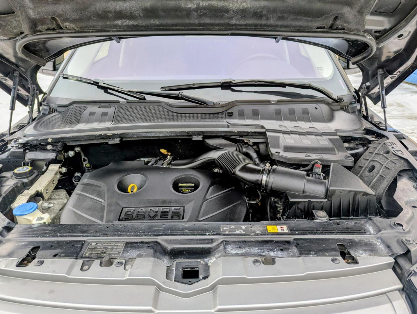 2013 Black /Ebony Leather Land Rover Range Rover Evoque Pure Premium 5-Door (SALVR2BG9DH) with an 2.0L L4 DOHC 24V TURBO engine, 6-Speed Automatic transmission, located at 603 Amelia Street, Plymouth, MI, 48170, (734) 459-5520, 42.378841, -83.464546 - Vehicles shown by appointment - Please call ahead - 734-459-5520, text 734-658-4573 or contact us via our web site at: http://www.selectmotors.com for complete Inventory, Photos, Videos and FREE Carfax Reports. 2013 Land Rover Range Rover Evoque Pure Premium, Santorini Black Metallic, Ebony lea - Photo#16