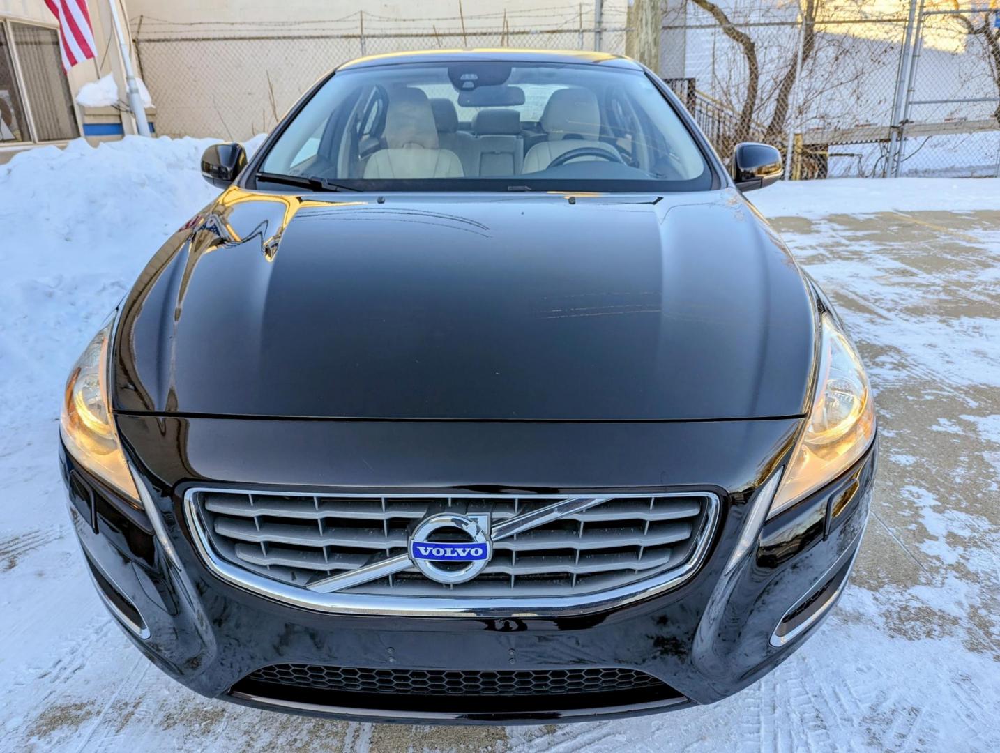 2013 Black /Beige Leather Volvo S60 T5 (YV1612FS7D2) with an 2.5L L5 DOHC 20V TURBO engine, 6-Speed Automatic transmission, located at 603 Amelia Street, Plymouth, MI, 48170, (734) 459-5520, 42.378841, -83.464546 - Vehicles shown by appointment - Please call ahead - 734-459-5520, text 734-658-4573 or contact us via our web site at: http://www.selectmotors.com for complete Inventory, Photos, Videos and FREE Carfax Reports. 2013 Volvo S60 T5 Premier, Ember Black Metallic/Beige leather with black carpets and - Photo#1