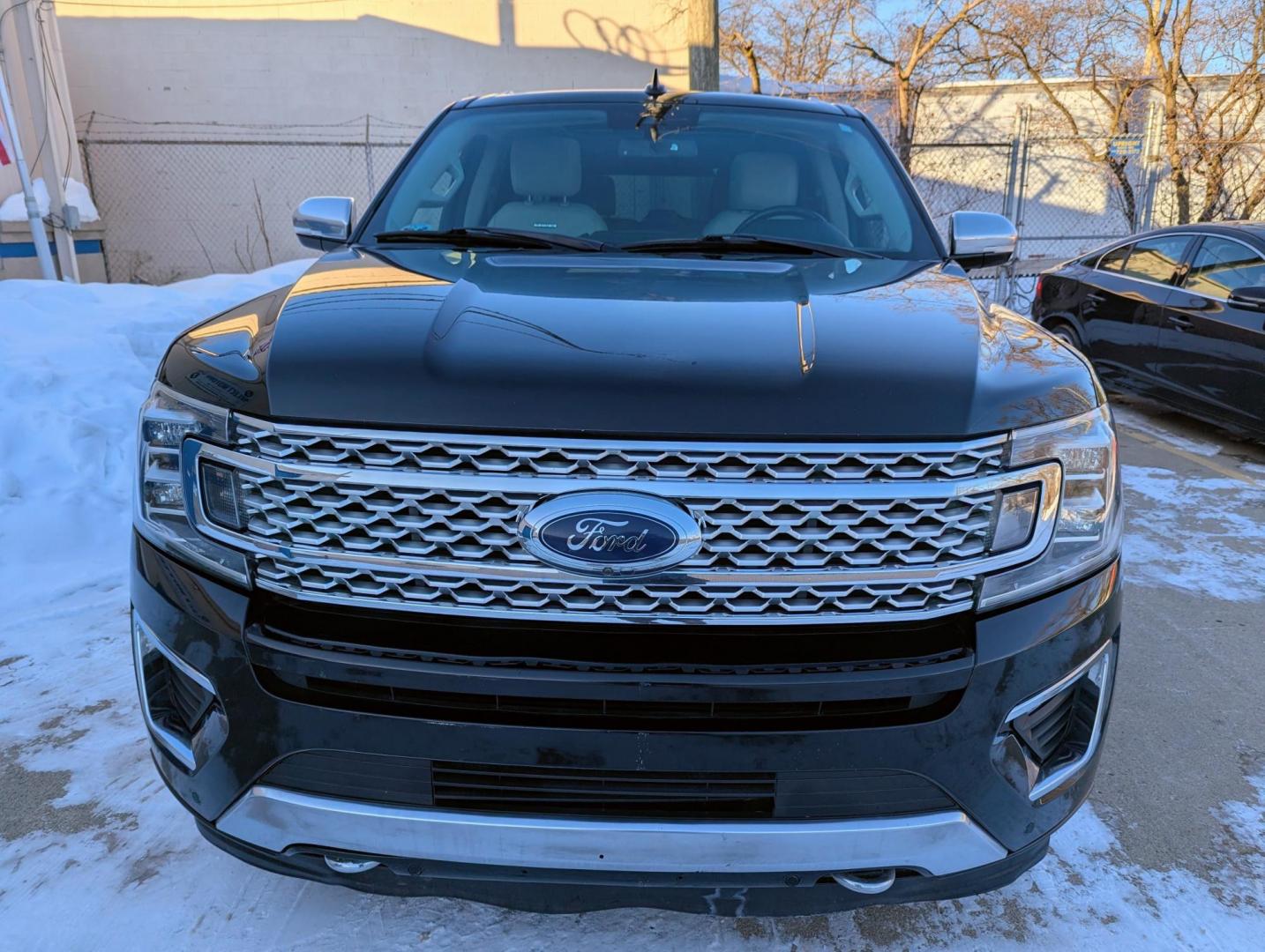 2018 Black /Beige and Black Ford Expedition MAX Platinum 4WD (1FMJK1MT8JE) with an 3.5L V6 DOHC 24V FFV engine, 6A transmission, located at 603 Amelia Street, Plymouth, MI, 48170, (734) 459-5520, 42.378841, -83.464546 - We will be closed February 18-23, but will answer messages during this time. Re-opening Tuesday, February 24. Vehicles shown by appointment - Please call ahead - 734-459-5520, text 734-658-4573 or contact us via our web site at: http://www.selectmotors.com for complete Inventory, Photos, Videos - Photo#1