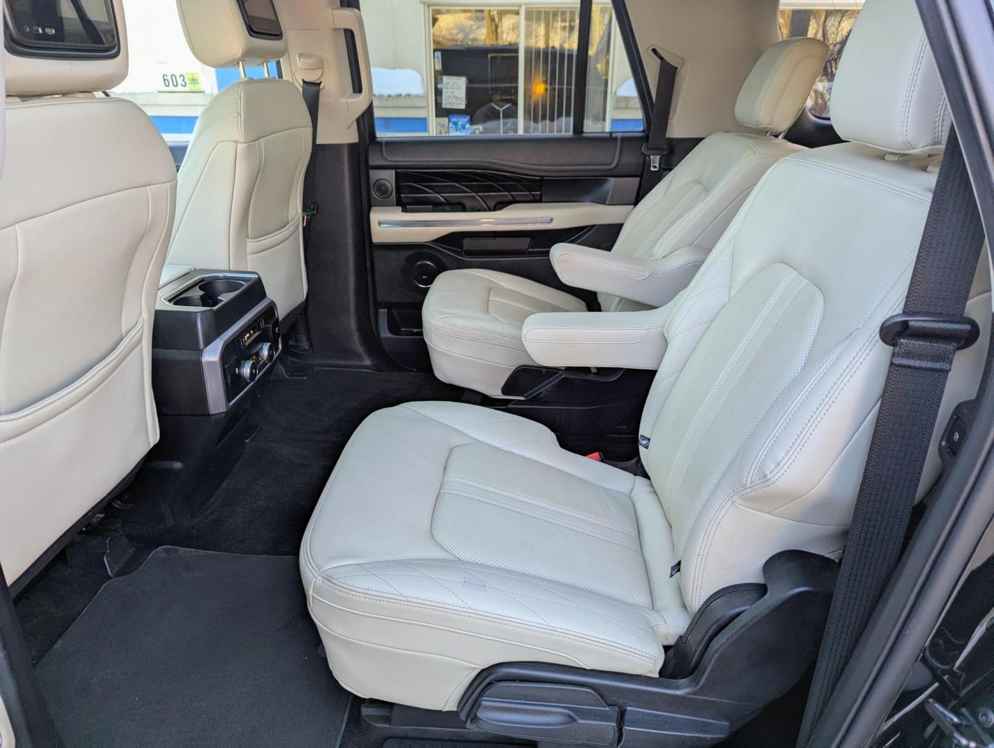 2018 Black /Beige and Black Ford Expedition MAX Platinum 4WD (1FMJK1MT8JE) with an 3.5L V6 DOHC 24V FFV engine, 6A transmission, located at 603 Amelia Street, Plymouth, MI, 48170, (734) 459-5520, 42.378841, -83.464546 - We will be closed February 18-23, but will answer messages during this time. Re-opening Tuesday, February 24. Vehicles shown by appointment - Please call ahead - 734-459-5520, text 734-658-4573 or contact us via our web site at: http://www.selectmotors.com for complete Inventory, Photos, Videos - Photo#5