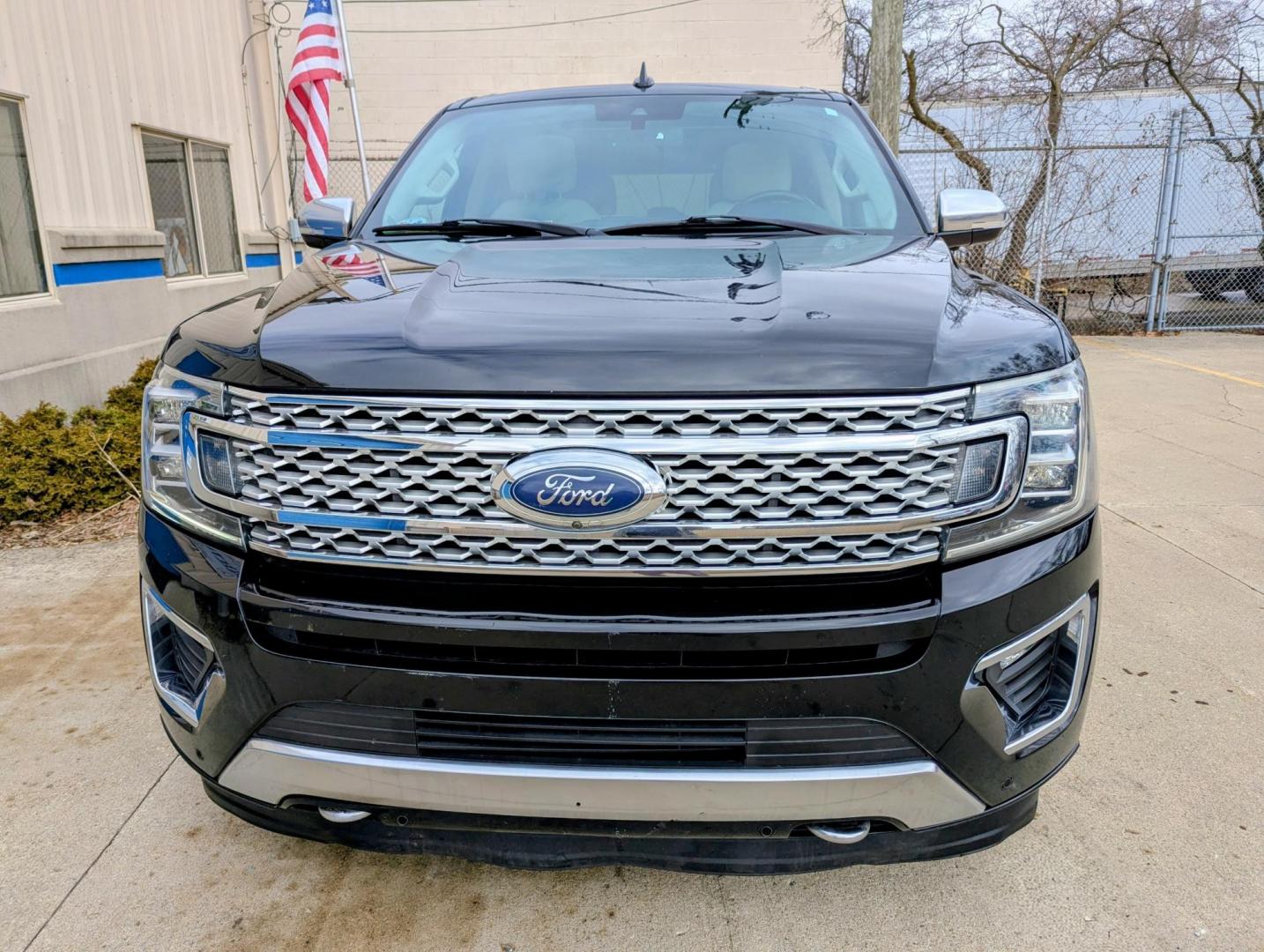 2018 Black /Beige and Black Ford Expedition MAX Platinum 4WD (1FMJK1MT8JE) with an 3.5L V6 DOHC 24V FFV engine, 6A transmission, located at 603 Amelia Street, Plymouth, MI, 48170, (734) 459-5520, 42.378841, -83.464546 - Vehicles shown by appointment - Please call ahead - 734-459-5520, text 734-658-4573 or contact us via our web site at: http://www.selectmotors.com for complete Inventory, Photos, Videos and FREE Carfax Reports. 2018 Ford Expedition Max Platinum, Black with light beige and black interior, 206K mil - Photo#1