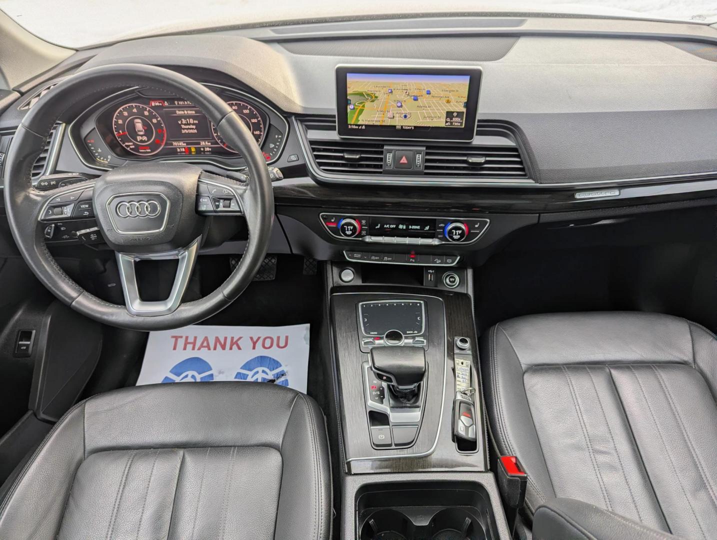 2019 White /Black Leather Audi Q5 2.0T Premium Plus quattro (WA1BNAFY4K2) with an 2.0L L4 DOHC 16V engine, 8A transmission, located at 603 Amelia Street, Plymouth, MI, 48170, (734) 459-5520, 42.378841, -83.464546 - We will be closed February 18-23, but will answer messages during this time. Re-opening Tuesday, February 24. Vehicles shown by appointment - Please call ahead - 734-459-5520, text 734-658-4573 or contact us via our web site at: http://www.selectmotors.com for complete Inventory, Photos, Video - Photo#8