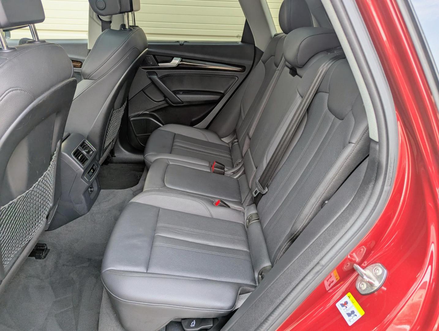 2018 Matador Red Metallic /Black Leather Audi Q5 2.0T Premium Plus quattro (WA1BNAFY9J2) with an 2.0L L4 DOHC 16V engine, 8A transmission, located at 603 Amelia Street, Plymouth, MI, 48170, (734) 459-5520, 42.378841, -83.464546 - Vehicles shown by appointment - Please call ahead - 734-459-5520, text 734-658-4573 or contact us via our web site at: http://www.selectmotors.com for complete Inventory, Photos, Videos and FREE Carfax Reports. 2018 Audi Q5 2.0T quattro Premium Plus, Matador Red Metallic, Black leather interior - Photo#5