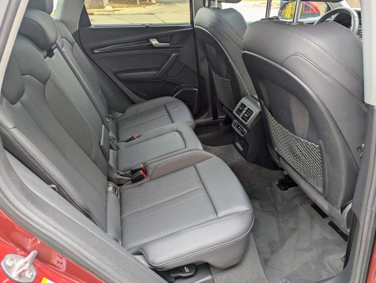 2018 Matador Red Metallic /Black Leather Audi Q5 2.0T Premium Plus quattro (WA1BNAFY9J2) with an 2.0L L4 DOHC 16V engine, 8A transmission, located at 603 Amelia Street, Plymouth, MI, 48170, (734) 459-5520, 42.378841, -83.464546 - Vehicles shown by appointment - Please call ahead - 734-459-5520, text 734-658-4573 or contact us via our web site at: http://www.selectmotors.com for complete Inventory, Photos, Videos and FREE Carfax Reports. 2018 Audi Q5 2.0T quattro Premium Plus, Matador Red Metallic, Black leather interior - Photo#9