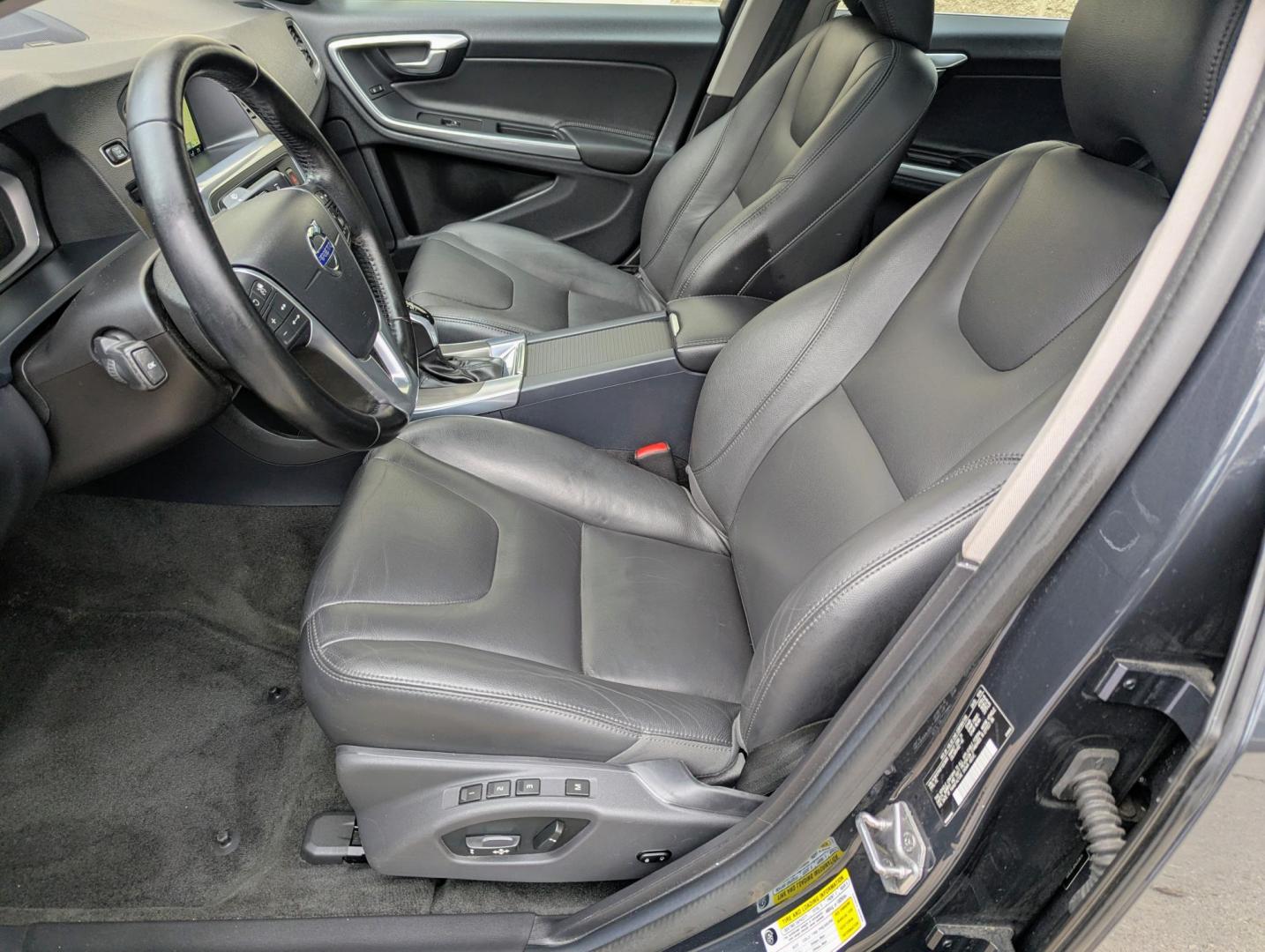 2015 Saville Grey Metallic /Black Leather Volvo S60 2.5 Platinum 4WD (YV1612TM3F1) with an 2.5L L5 DOHC 20V engine, 6-Speed Automatic transmission, located at 603 Amelia Street, Plymouth, MI, 48170, (734) 459-5520, 42.378841, -83.464546 - Vehicles shown by appointment - Please call ahead - 734-459-5520, text 734-658-4573 or contact us via our web site at: http://www.selectmotors.com for complete Inventory, Photos, Videos and FREE Carfax Reports. Rare Find: 2015.5 Volvo S60 T5 AWD Platinum Edition Pristine Condition | One Owner | L- Photo#4