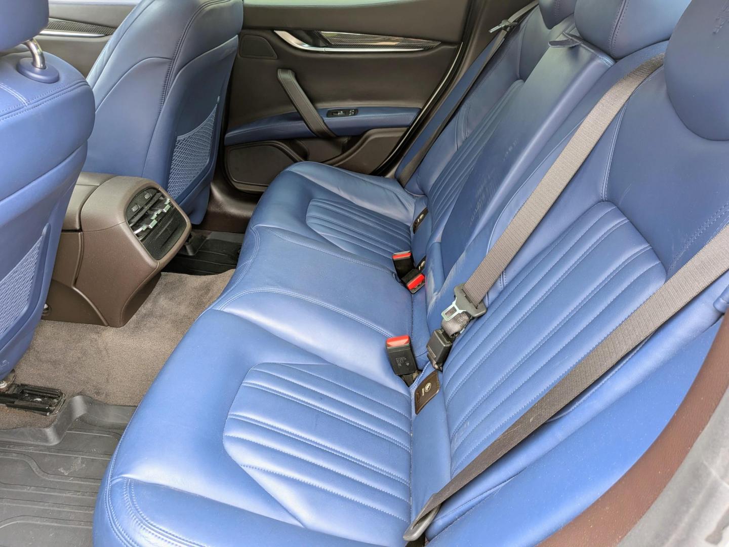 2015 White /Blue & Brown leather Maserati Ghibli Base (ZAM57RTA8F1) with an 3.0L V6 DOHC 24V engine, 8-Speed Automatic transmission, located at 603 Amelia Street, Plymouth, MI, 48170, (734) 459-5520, 42.378841, -83.464546 - Vehicles shown by appointment - Please call ahead - 734-459-5520, text 734-658-4573 or contact us via our web site at: http://www.selectmotors.com for complete Inventory, Photos, Videos and FREE Carfax Reports. 2015 Maserati Ghibli S Q4 Price: $9,995 (Document Fee Included) Mileage: 82,000 mile - Photo#5