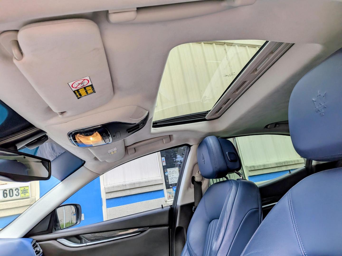 2015 White /Blue & Brown leather Maserati Ghibli Base (ZAM57RTA8F1) with an 3.0L V6 DOHC 24V engine, 8-Speed Automatic transmission, located at 603 Amelia Street, Plymouth, MI, 48170, (734) 459-5520, 42.378841, -83.464546 - Vehicles shown by appointment - Please call ahead - 734-459-5520, text 734-658-4573 or contact us via our web site at: http://www.selectmotors.com for complete Inventory, Photos, Videos and FREE Carfax Reports. 2015 Maserati Ghibli S Q4 Price: $9,995 (Document Fee Included) Mileage: 82,000 mile - Photo#7