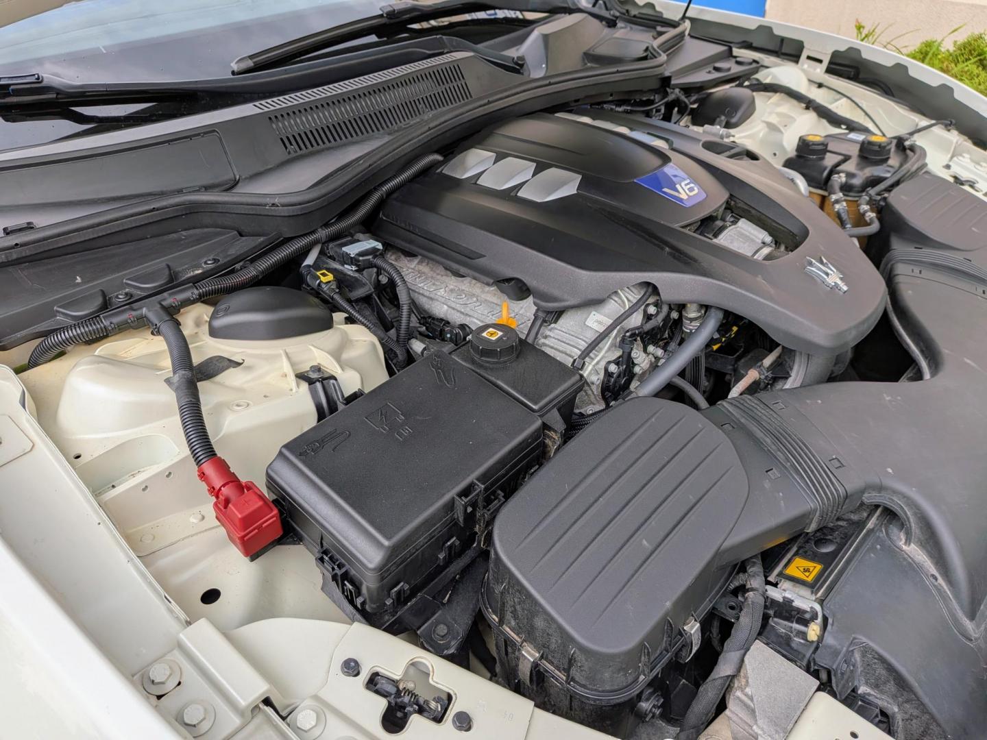 2015 White /Blue & Brown leather Maserati Ghibli Base (ZAM57RTA8F1) with an 3.0L V6 DOHC 24V engine, 8-Speed Automatic transmission, located at 603 Amelia Street, Plymouth, MI, 48170, (734) 459-5520, 42.378841, -83.464546 - Vehicles shown by appointment - Please call ahead - 734-459-5520, text 734-658-4573 or contact us via our web site at: http://www.selectmotors.com for complete Inventory, Photos, Videos and FREE Carfax Reports. 2015 Maserati Ghibli S Q4 Price: $9,995 (Document Fee Included) Mileage: 82,000 mile - Photo#19