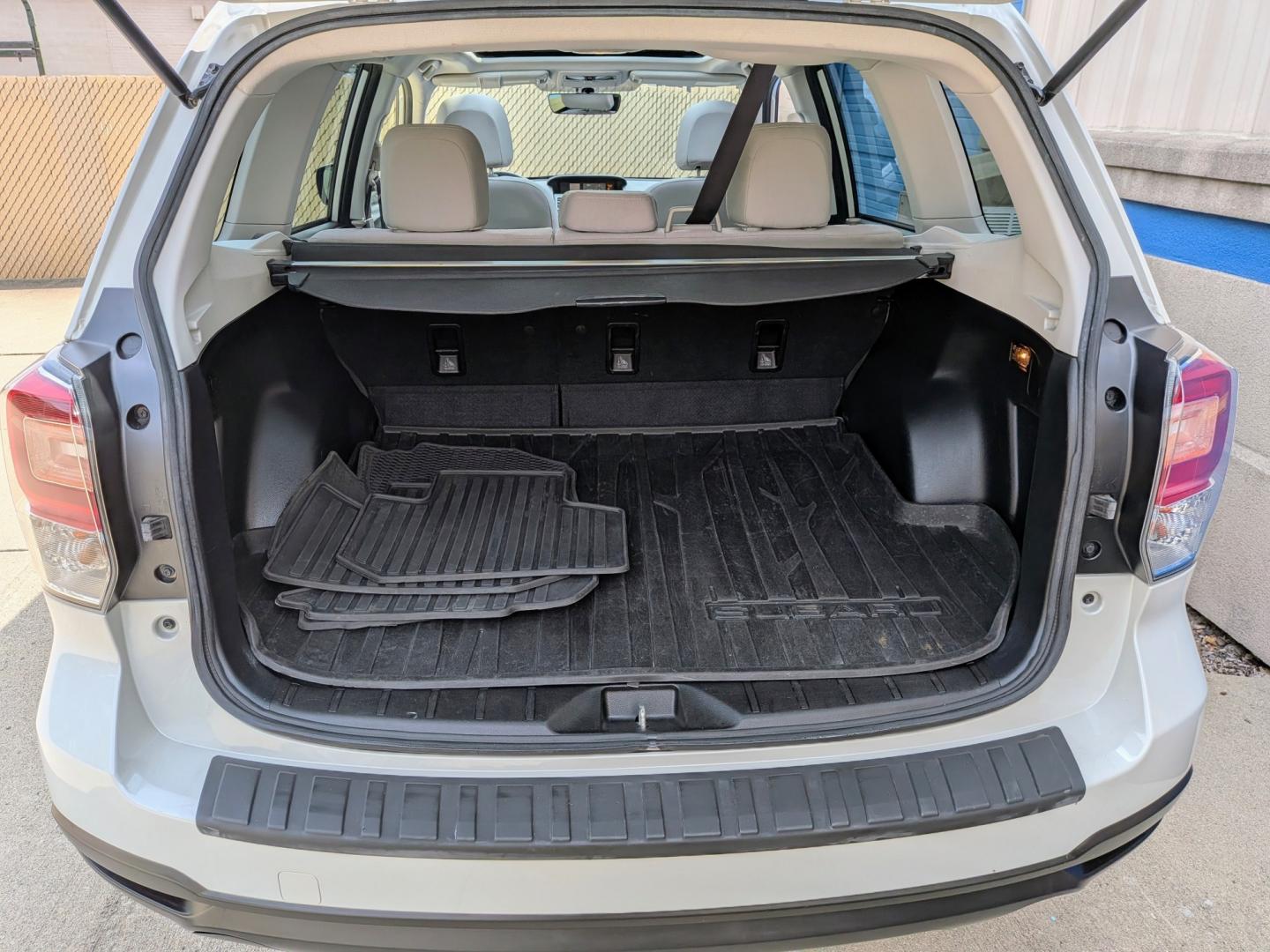 2018 White /Grey Subaru Forester 2.5i Premium CVT (JF2SJAEC7JH) with an 2.5L H4 SOHC 16V engine, CVT transmission, located at 603 Amelia Street, Plymouth, MI, 48170, (734) 459-5520, 42.378841, -83.464546 - Vehicles shown by appointment - Please call ahead - 734-459-5520, text 734-658-4573 or contact us via our web site at: http://www.selectmotors.com for complete Inventory, Photos, Videos and FREE Carfax Reports. 2018 Subaru Forester 2.5i Premium CVT Price: $13,995 Mileage: 109,000 miles Col- Photo#7