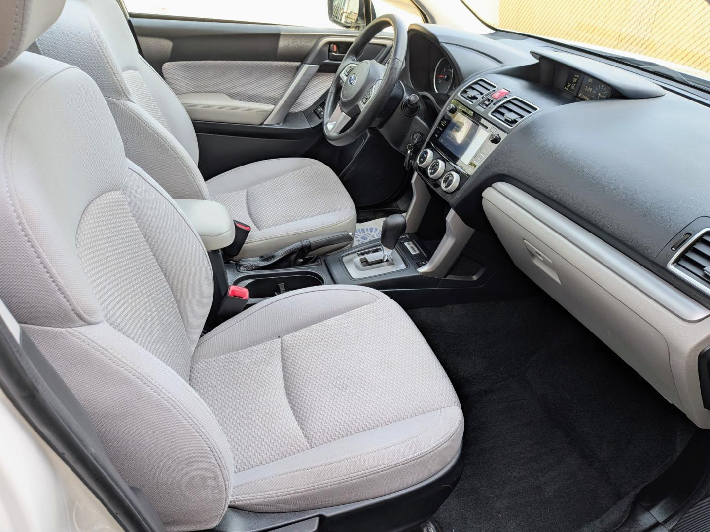 2018 White /Grey Subaru Forester 2.5i Premium CVT (JF2SJAEC7JH) with an 2.5L H4 SOHC 16V engine, CVT transmission, located at 603 Amelia Street, Plymouth, MI, 48170, (734) 459-5520, 42.378841, -83.464546 - Vehicles shown by appointment - Please call ahead - 734-459-5520, text 734-658-4573 or contact us via our web site at: http://www.selectmotors.com for complete Inventory, Photos, Videos and FREE Carfax Reports. 2018 Subaru Forester 2.5i Premium CVT Price: $13,995 Mileage: 109,000 miles Col- Photo#8