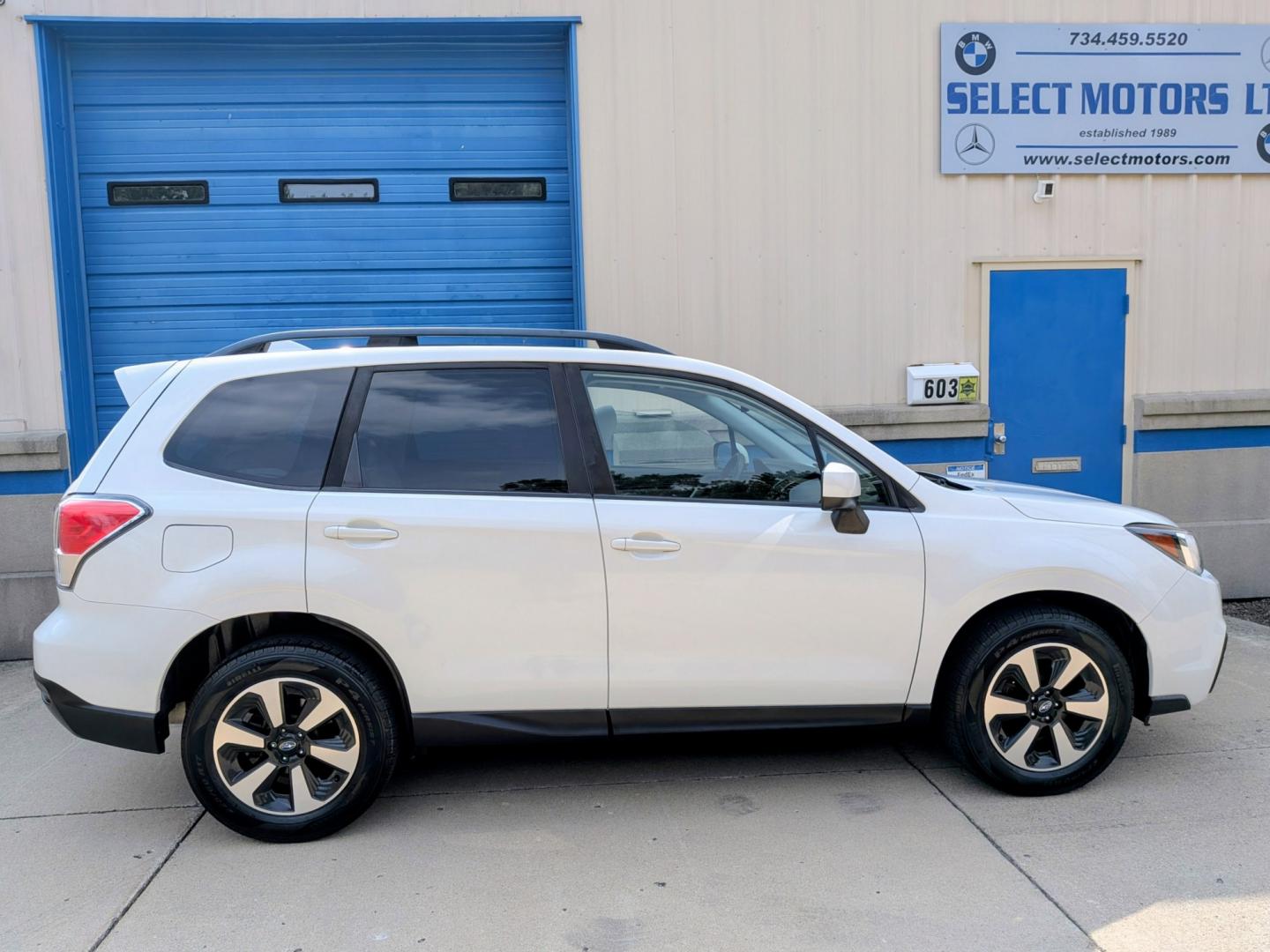 2018 White /Grey Subaru Forester 2.5i Premium CVT (JF2SJAEC7JH) with an 2.5L H4 SOHC 16V engine, CVT transmission, located at 603 Amelia Street, Plymouth, MI, 48170, (734) 459-5520, 42.378841, -83.464546 - Vehicles shown by appointment - Please call ahead - 734-459-5520, text 734-658-4573 or contact us via our web site at: http://www.selectmotors.com for complete Inventory, Photos, Videos and FREE Carfax Reports. 2018 Subaru Forester 2.5i Premium CVT Price: $13,995 Mileage: 109,000 miles Col- Photo#12