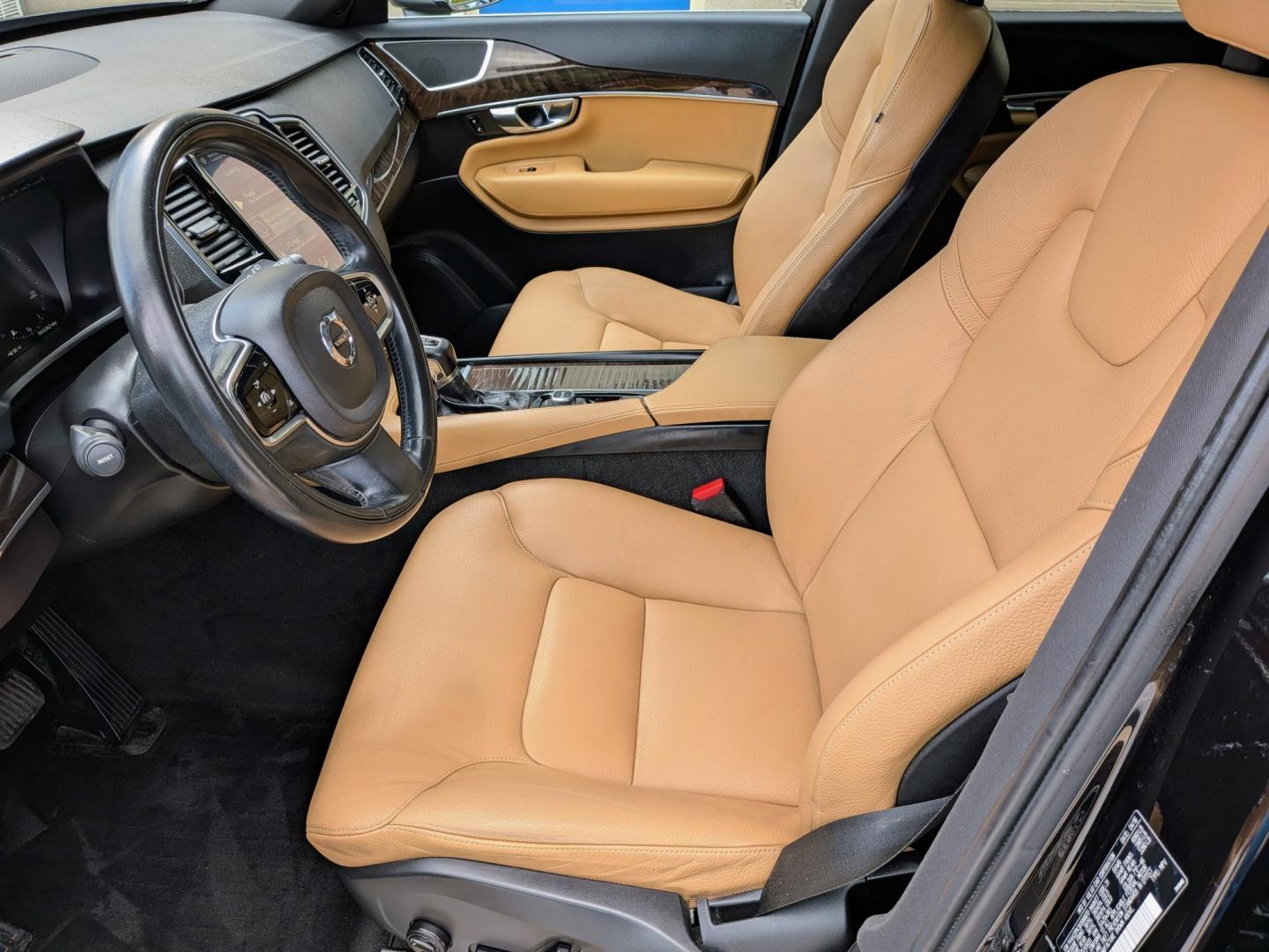 2016 Black /Amber leather Volvo XC90 T6 Momentum (YV4A22PK3G1) with an 2.0L L4 DOHC 16V engine, 8A transmission, located at 603 Amelia Street, Plymouth, MI, 48170, (734) 459-5520, 42.378841, -83.464546 - Vehicles shown by appointment - Please call ahead - 734-459-5520, text 734-658-4573 or contact us via our web site at: http://www.selectmotors.com for complete Inventory, Photos, Videos and FREE Carfax Reports. 2016 Volvo XC90 T6 AWD Momentum Price: $13,995 (Warranty & Document Fee Included!)- Photo#4