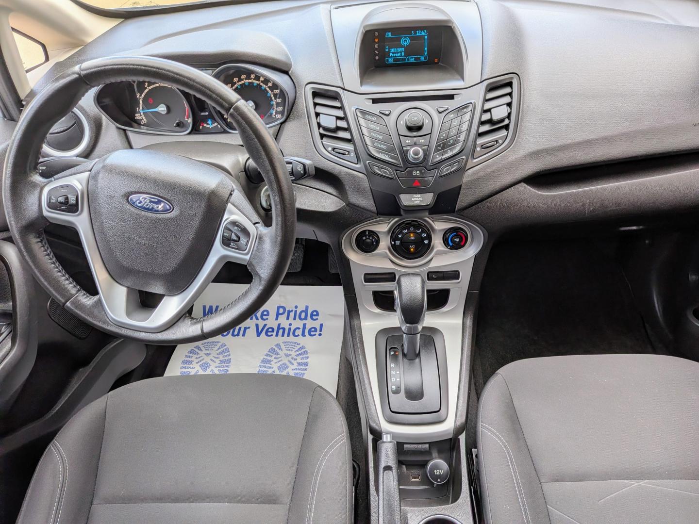 2015 Silver Metallic /Black Ford Fiesta SE Hatchback (3FADP4EJ9FM) with an 1.6L L4 DOHC 16V engine, Automatic transmission, located at 603 Amelia Street, Plymouth, MI, 48170, (734) 459-5520, 42.378841, -83.464546- Photo#9