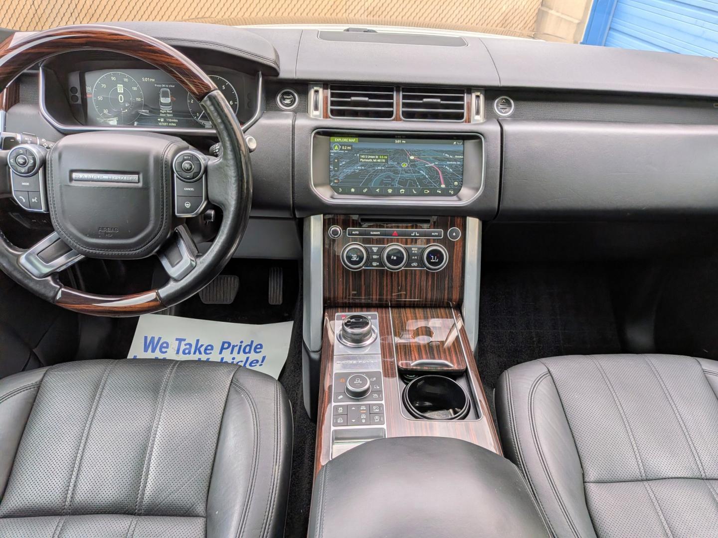 2017 Black /Ebony Land Rover Range Rover HSE (SALGS2FKXHA) with an 3.0L V6 DOHC 24V SUPERCHARGED engine, 8A transmission, located at 603 Amelia Street, Plymouth, MI, 48170, (734) 459-5520, 42.378841, -83.464546- Photo#10