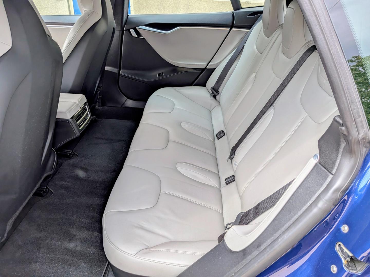 2015 Blue /Grey Leather Tesla Model S 70D (5YJSA1S21FF) with an ELECTRIC engine, 1A transmission, located at 603 Amelia Street, Plymouth, MI, 48170, (734) 459-5520, 42.378841, -83.464546 - Vehicles shown by appointment - Please call ahead - 734-459-5520, text 734-658-4573 or contact us via our web site at: http://www.selectmotors.com for complete Inventory, Photos, Videos and FREE Carfax Reports. 2015 Tesla Model S 70D – Rare Early Spec Asking Price: $15,995 (Document fee incl- Photo#6
