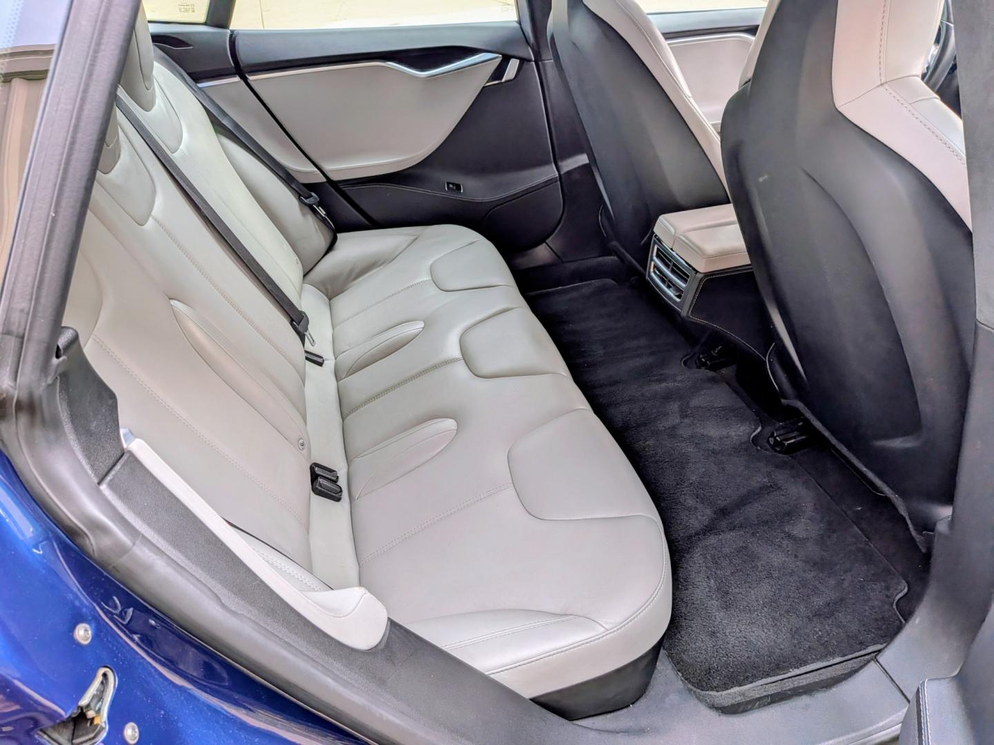 2015 Blue /Grey Leather Tesla Model S 70D (5YJSA1S21FF) with an ELECTRIC engine, 1A transmission, located at 603 Amelia Street, Plymouth, MI, 48170, (734) 459-5520, 42.378841, -83.464546 - Vehicles shown by appointment - Please call ahead - 734-459-5520, text 734-658-4573 or contact us via our web site at: http://www.selectmotors.com for complete Inventory, Photos, Videos and FREE Carfax Reports. 2015 Tesla Model S 70D – Rare Early Spec Asking Price: $15,995 (Document fee incl- Photo#0
