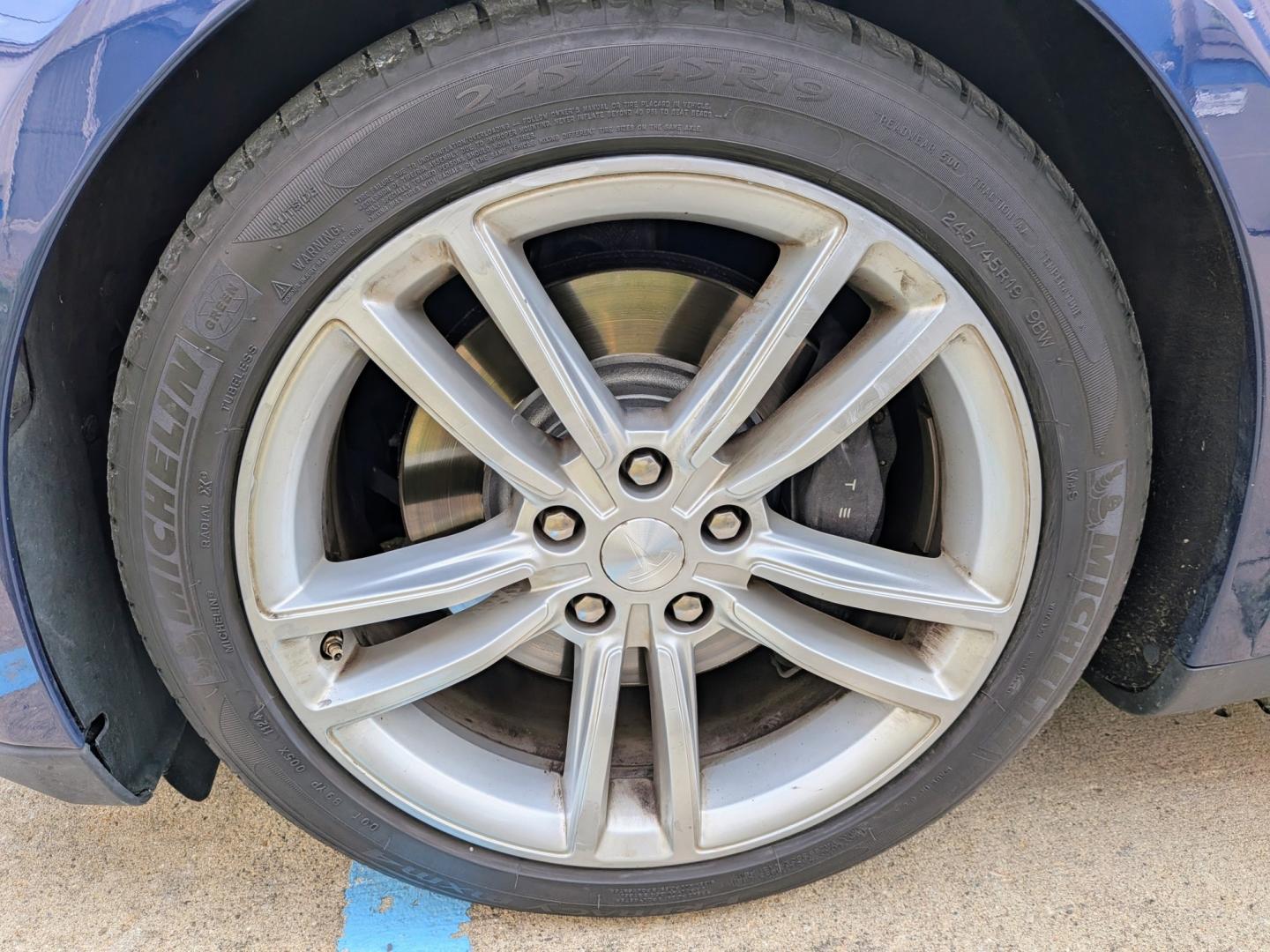 2015 Blue /Grey Leather Tesla Model S 70D (5YJSA1S21FF) with an ELECTRIC engine, 1A transmission, located at 603 Amelia Street, Plymouth, MI, 48170, (734) 459-5520, 42.378841, -83.464546 - Vehicles shown by appointment - Please call ahead - 734-459-5520, text 734-658-4573 or contact us via our web site at: http://www.selectmotors.com for complete Inventory, Photos, Videos and FREE Carfax Reports. 2015 Tesla Model S 70D – Rare Early Spec Asking Price: $15,995 (Document fee incl- Photo#16