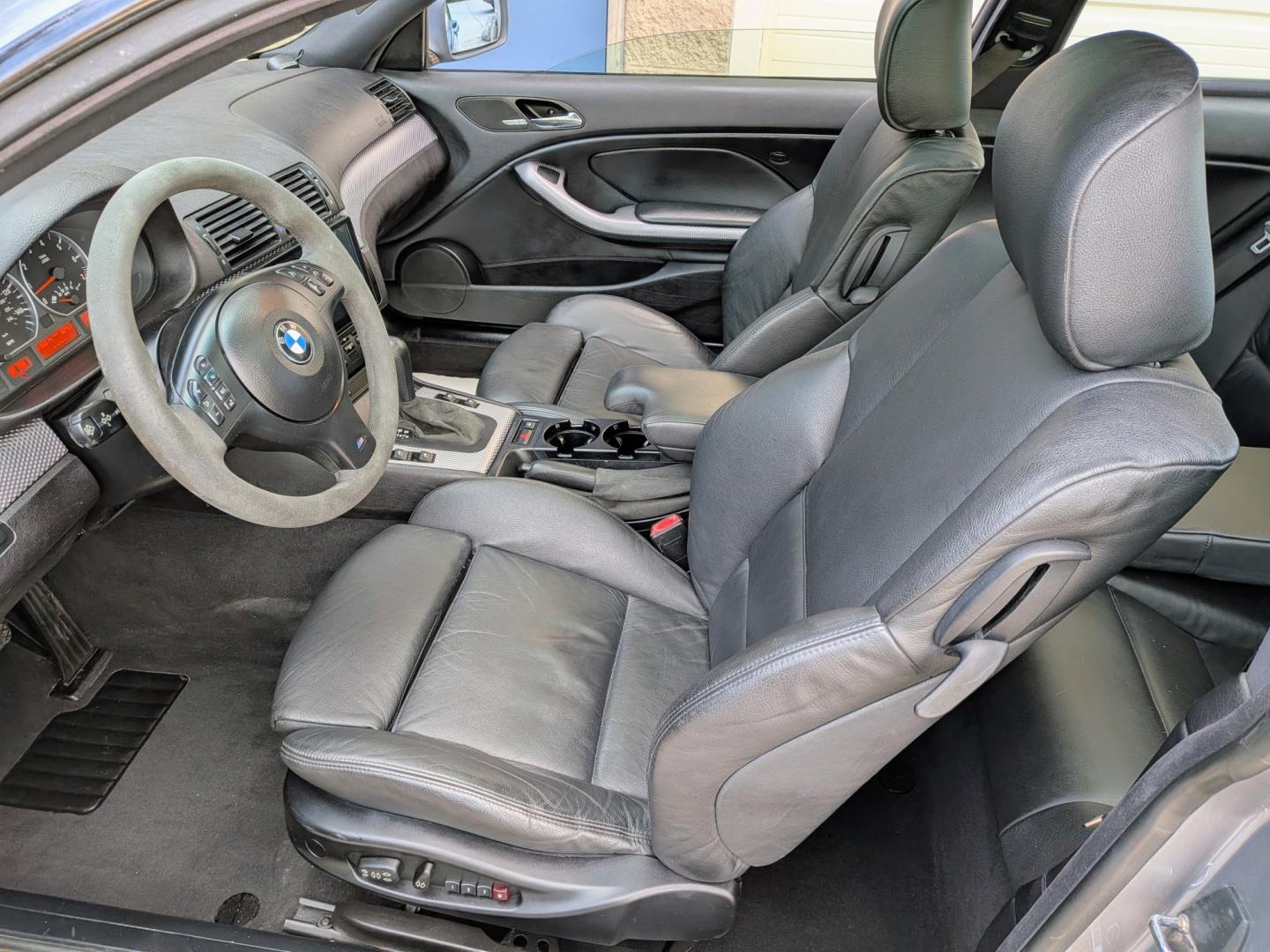 2005 Silver Grey Metallic /Black Leather BMW 3-Series 330Ci coupe (WBABD53405P) with an 3.0L L6 DOHC 24V engine, 5 so automatic Steptronic transmission, located at 603 Amelia Street, Plymouth, MI, 48170, (734) 459-5520, 42.378841, -83.464546 - Vehicles shown by appointment - Please call ahead - 734-459-5520, text 734-658-4573 or contact us via our web site at: http://www.selectmotors.com for complete Inventory, Photos, Videos and FREE Carfax Reports. 2005 BMW 330Ci Coupe – Rare ZHP Performance Package VIN: WBABD53405PL15854 | Sto- Photo#4