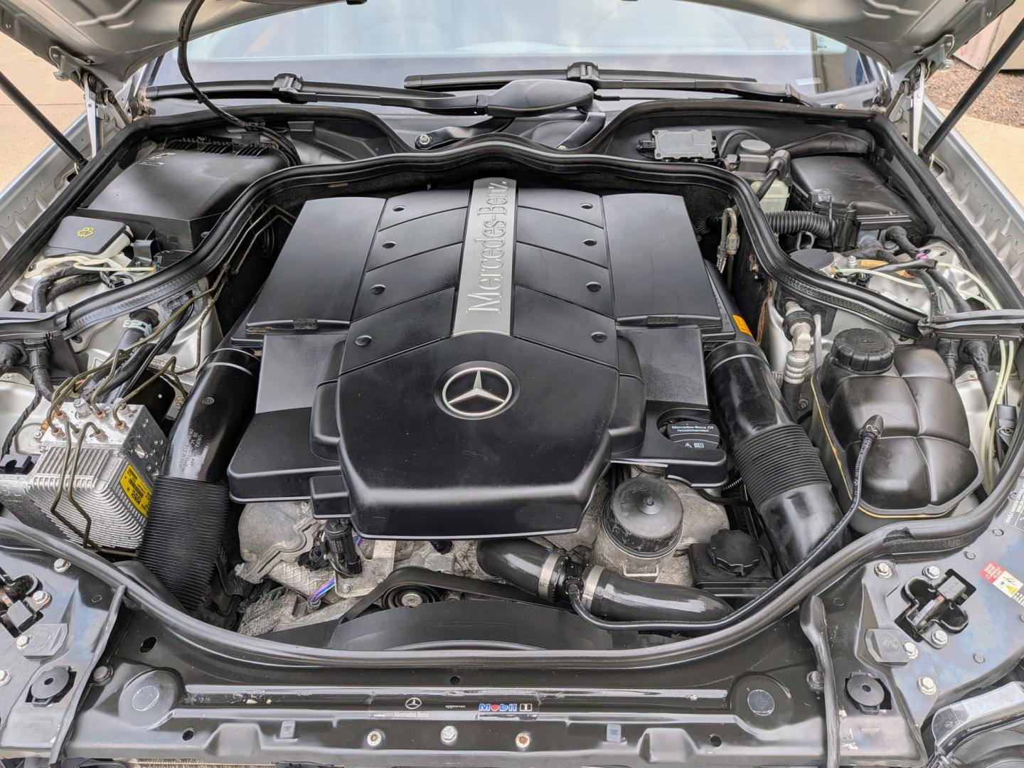 2003 Brilliant Silver /Dark Charcoal Leather Mercedes-Benz E-Class (WDBUF70J13A) with an 8 Cylinder Engine engine, 5-speed automatic transmission-inc: "winter" mode, Touch shift, OD transmission, located at 603 Amelia Street, Plymouth, MI, 48170, (734) 459-5520, 42.378841, -83.464546 - Vehicles shown by appointment - Please call ahead - 734-459-5520, text 734-658-4573 or contact us via our web site at: http://www.selectmotors.com for complete Inventory, Photos, Videos and FREE Carfax Reports. 2003 Mercedes-Benz E-Class E500 Sedan Price: $4,995 (Doc Fee Included! No Hidden Fee- Photo#13